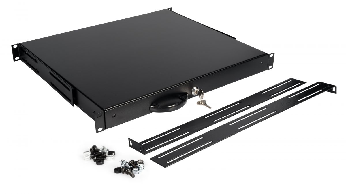 Equip 19 Schublade für Serverschränke abschl. 1U RAL9005