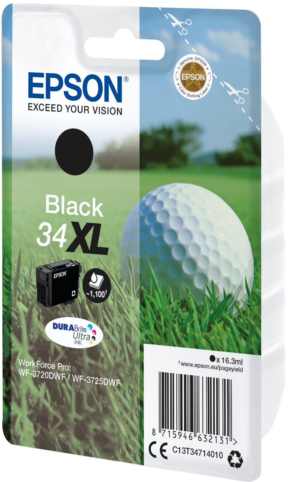 EPSON 34XL / T3471XL (Golfball) schwarz Druckerpatrone