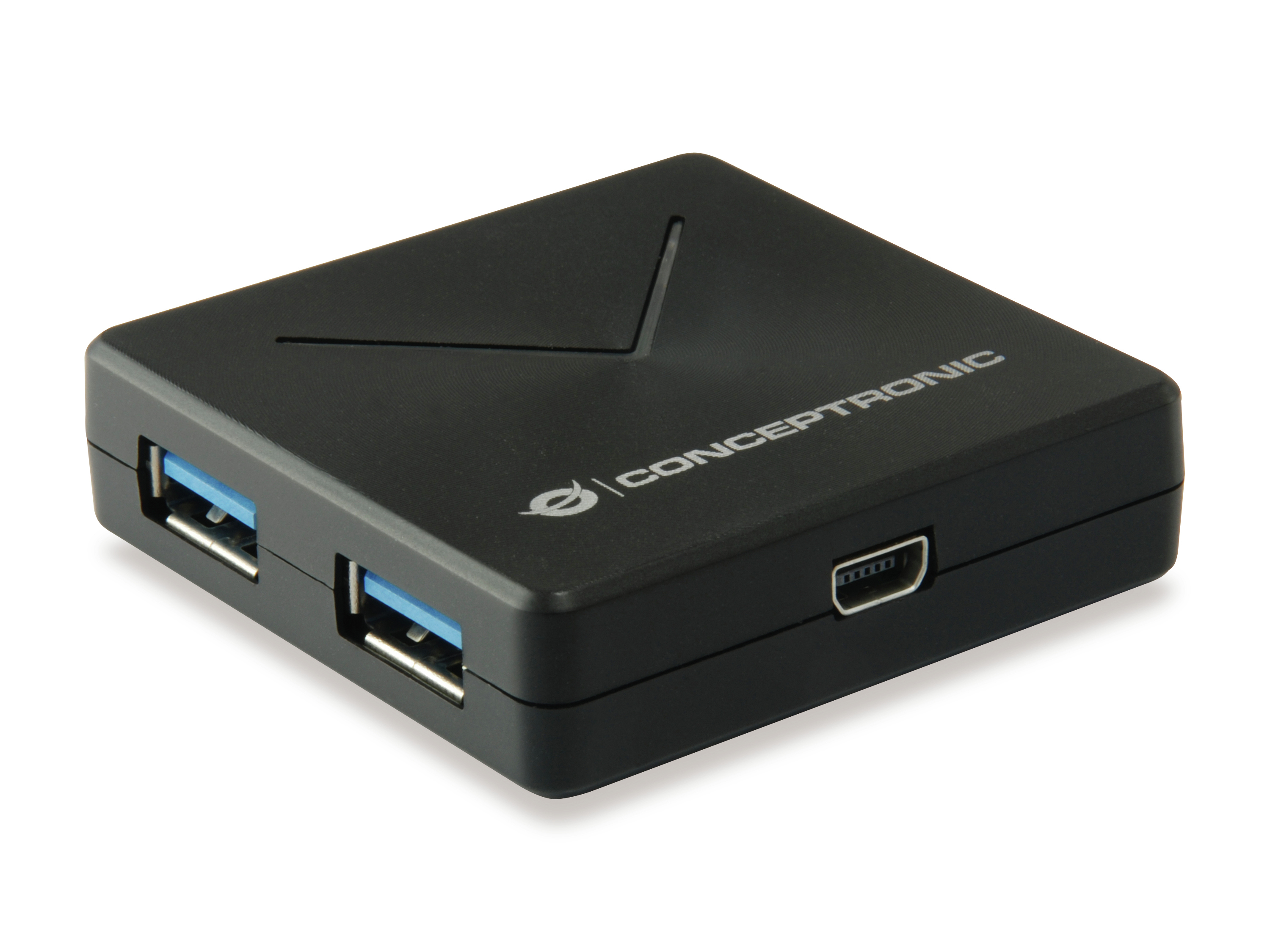 CONCEPTRONIC 4-Port Hub USB-A3.0/Mini-B ->4xA3.0 o.Netz. sw