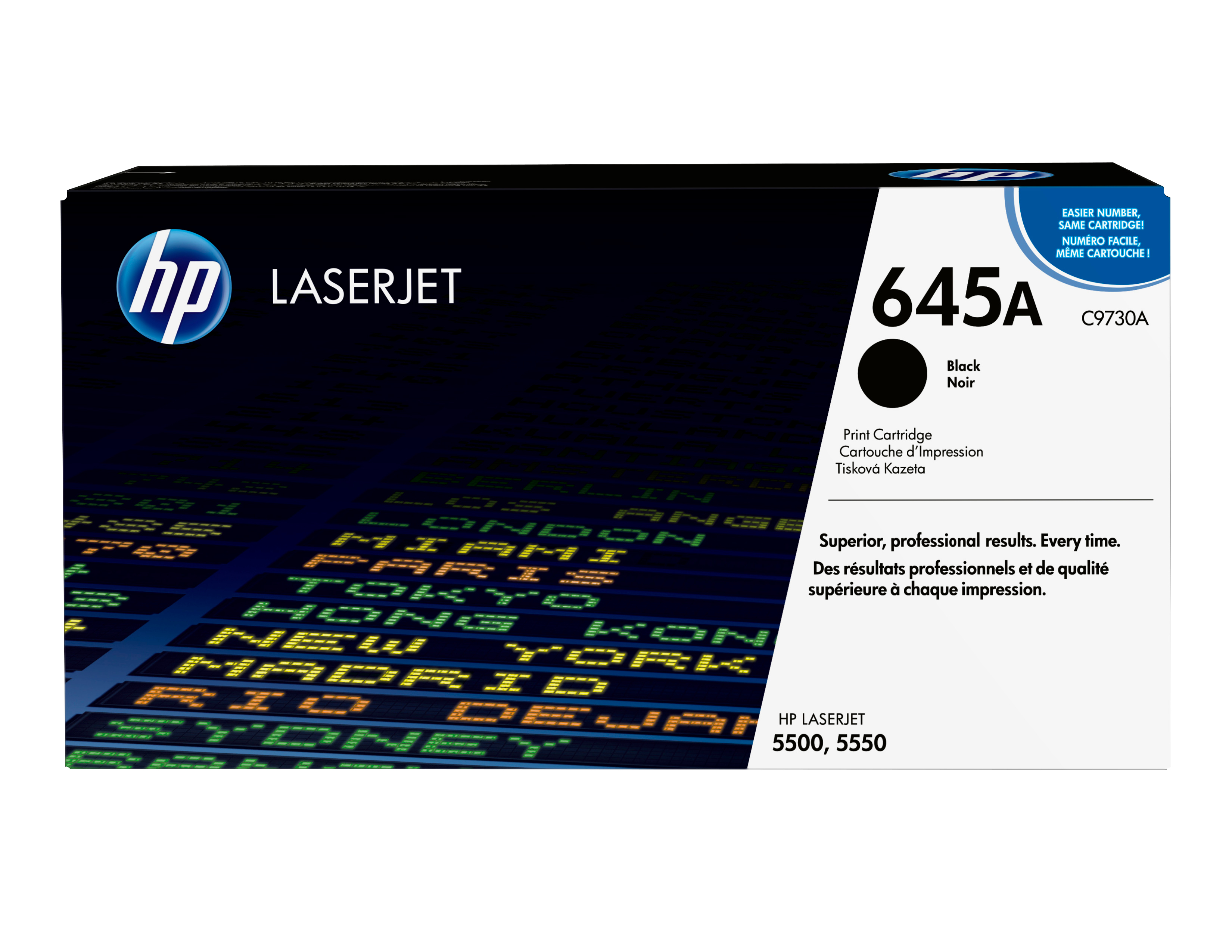 HP 645A original Colour LaserJet Toner cartridge C9730A black standard capacity 13.000 pages 1-pack