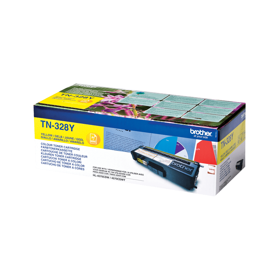 TN-328Y TONER CARTRIDGE YELLOW F/ HL-4570CDW -4570CDWT