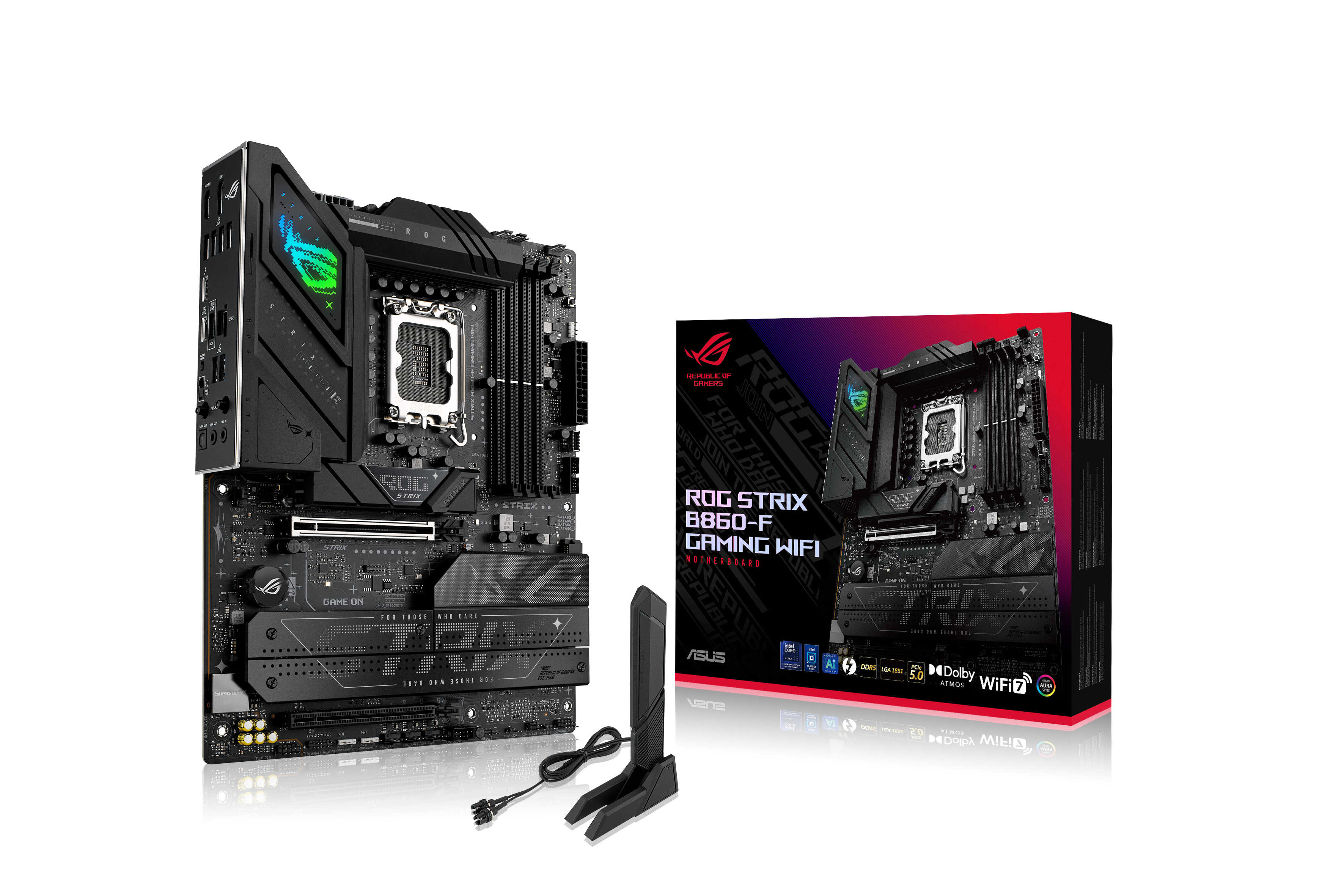 ASUS ROG STRIX B860-F GAMING WIFI LGA1851 DDR5 ATX MB 1xHDMI 1xDP 4xM.2 4xSATA