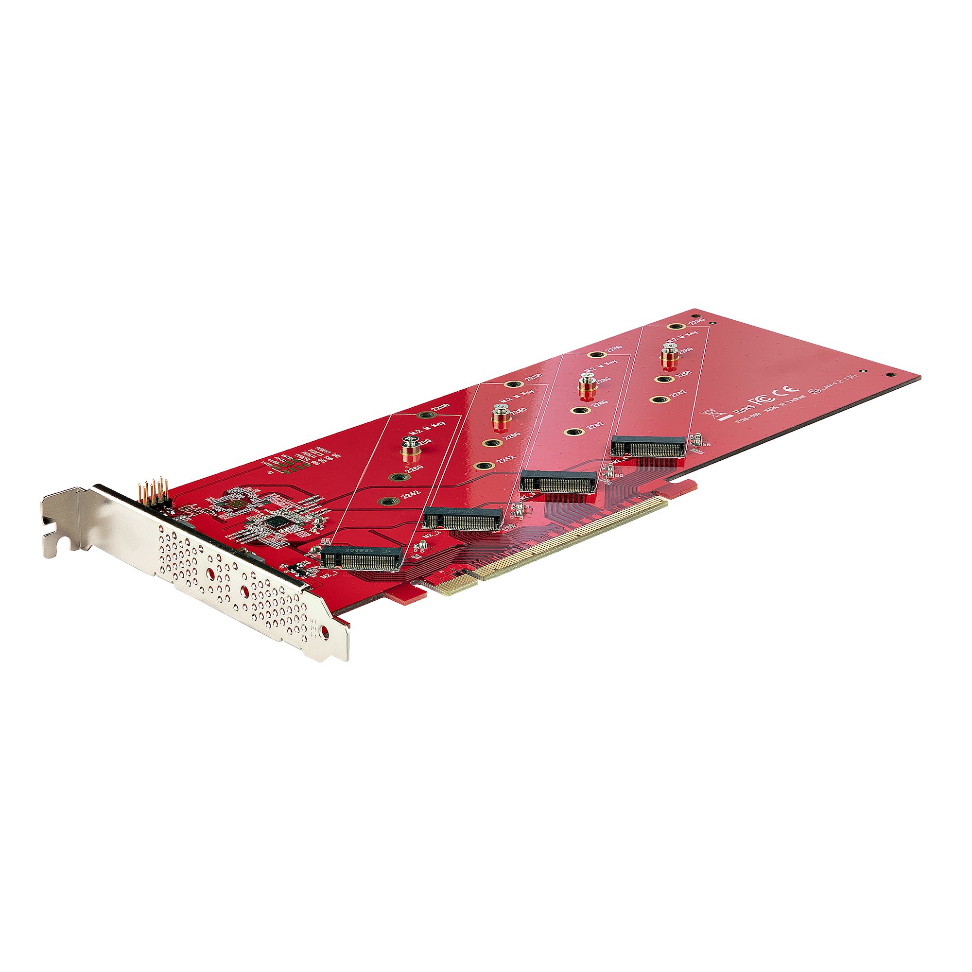 QUAD M.2 PCIE X16 SSD ADAPTER WITH BIFURCATION PCIE 4.0