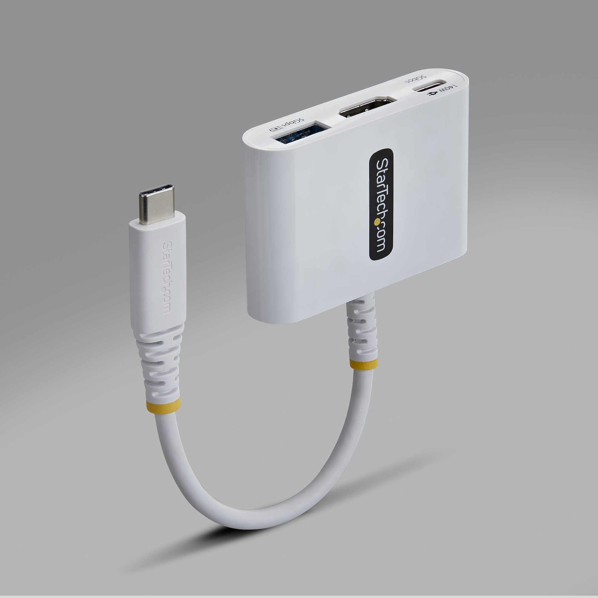 STARTECH.COM USB-C zu HDMI Multiport Adapter mit 140W PD Ladeleistung 4K 60Hz HDMI USB 5Gbps Hub Mini Dock