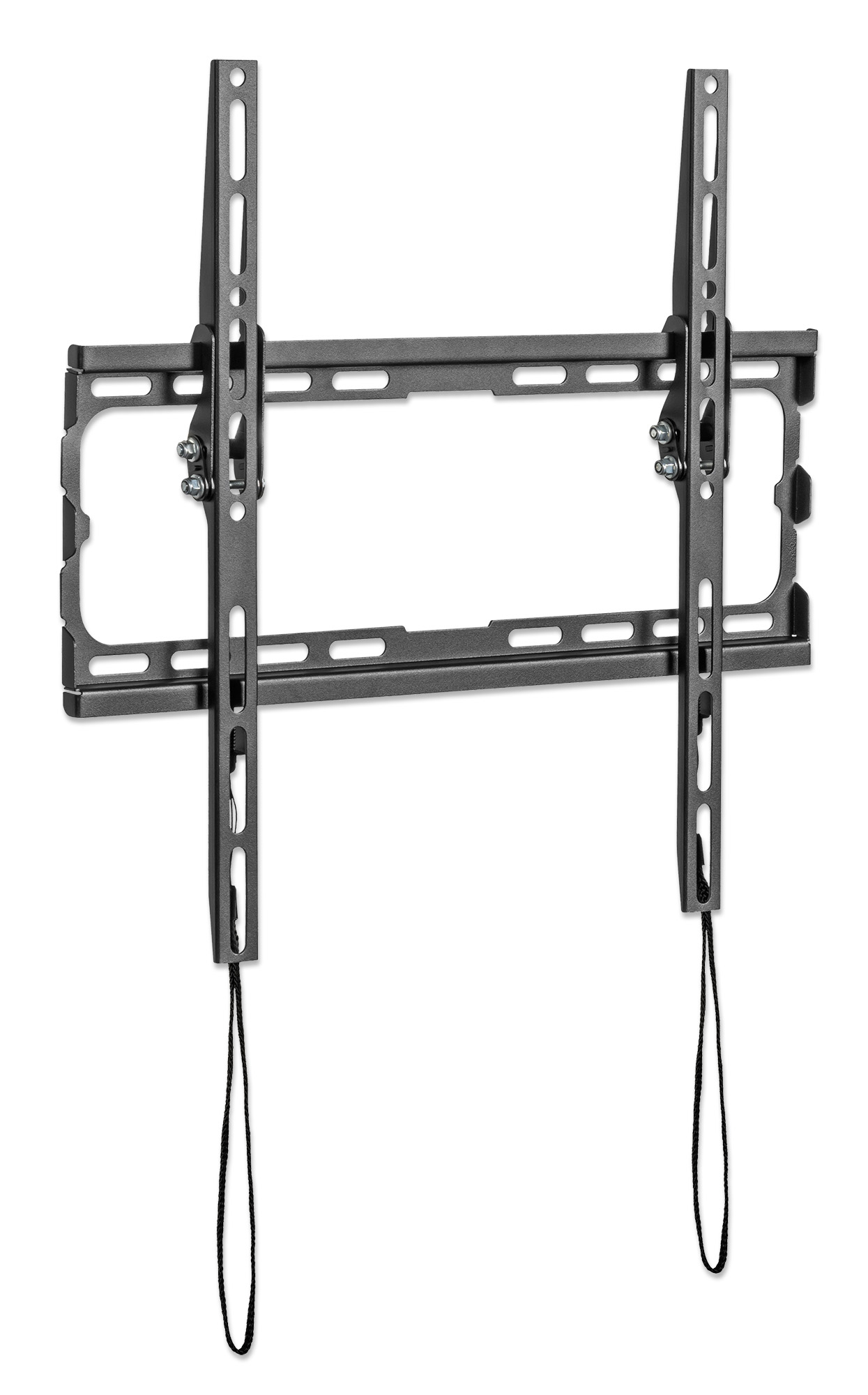 MANHATTAN Ultraflache TV-Wandhalterung fuer Bildschirme von 81,28 bis 177,8cm von 32 bis 70Zoll und bis zu 45 kg neigbar schwarz