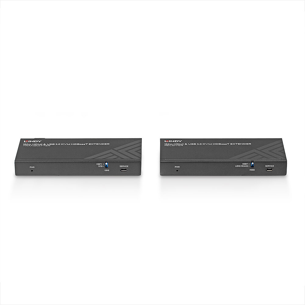 LINDY 150m Cat.6 HDBaseT KVM Extender, HDMI 4K60, USB 2.0&IR