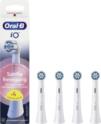Oral-B iO Sanfte Reinigung Zahnbürstenaufsätze, 4 St.
