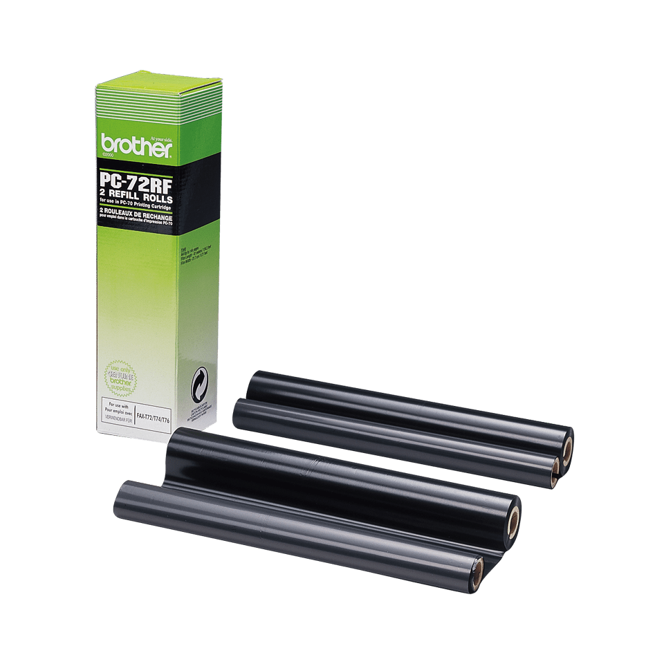 brother PC-72RF schwarz Thermo-Druckfolien, 2 Rollen