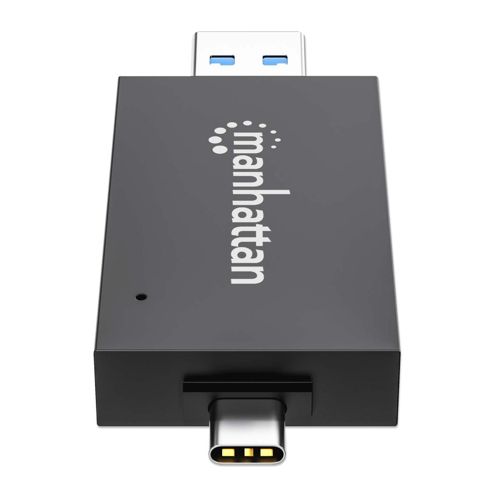 MANHATTAN USB 3.0 Typ-C/-A Kartenlesegerät microSD, SD/MMC