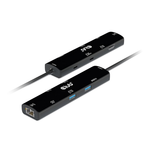 Club3D USB4 6in1-HUB >HDMI/2xUSB-C/2xUSB/LAN 4K120Hz PD100W retail