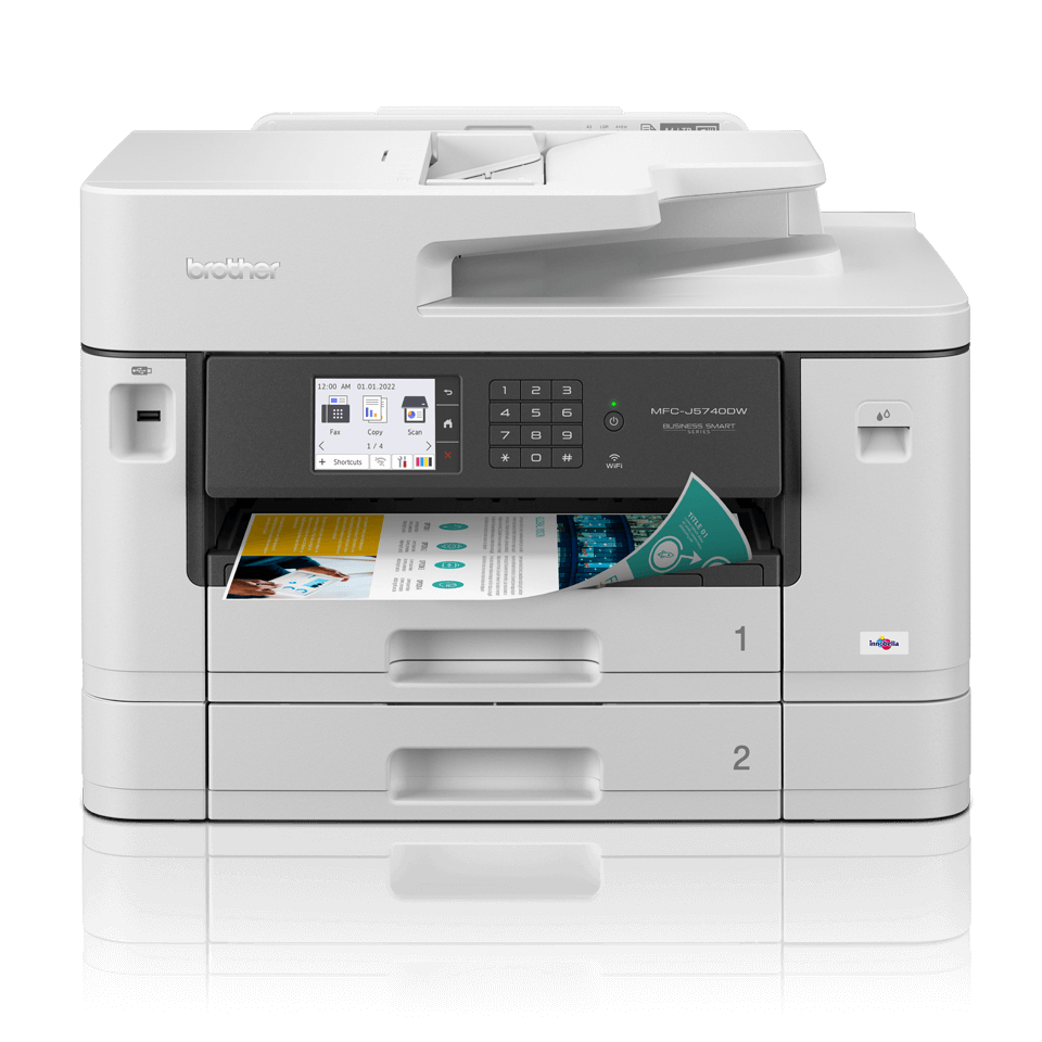 brother MFC-J5740DW 4 in 1 Tintenstrahl-Multifunktionsdrucker grau