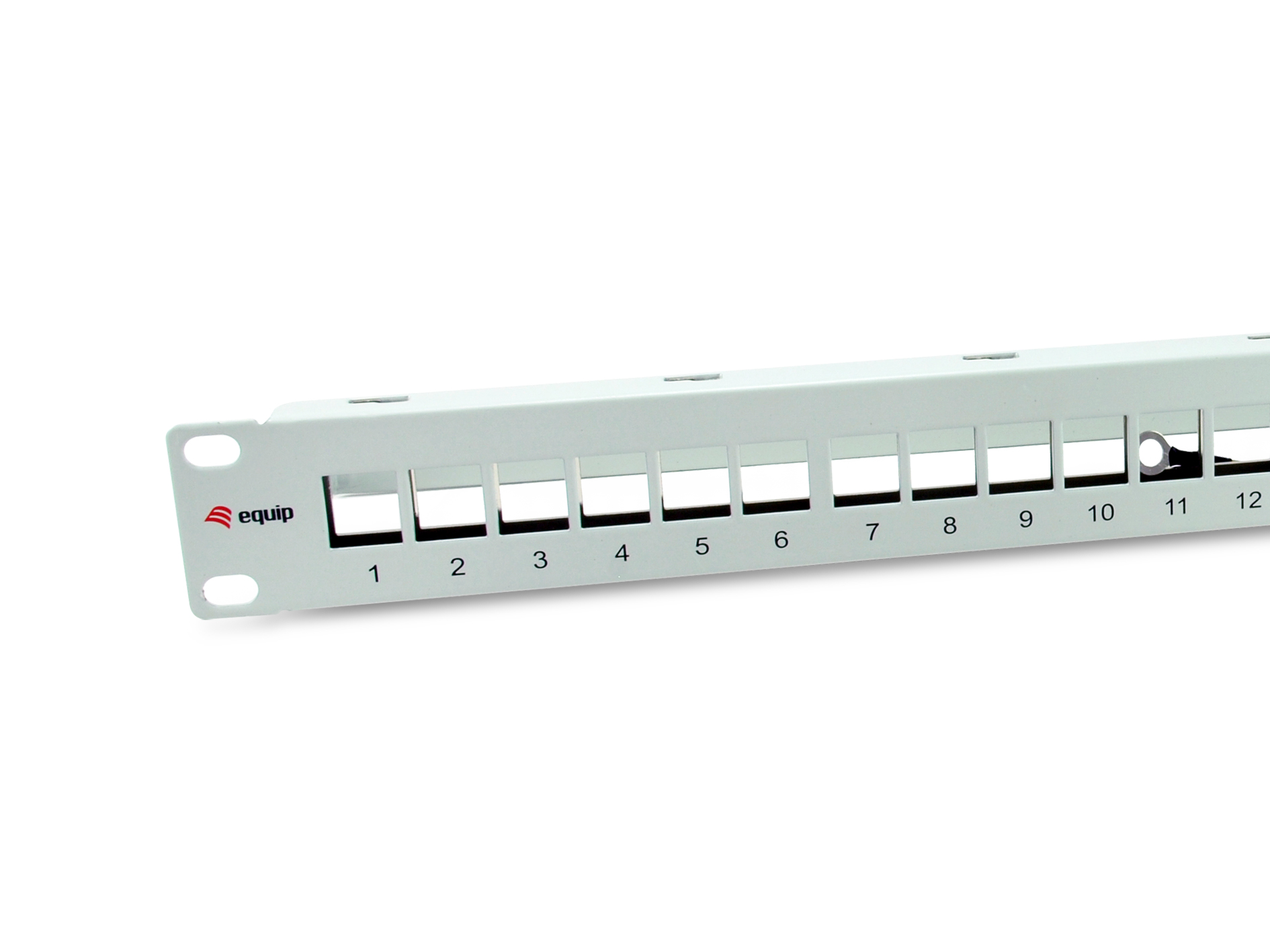 Equip 19 Patchpanel 24xKeystones FTP 1U RAL7035