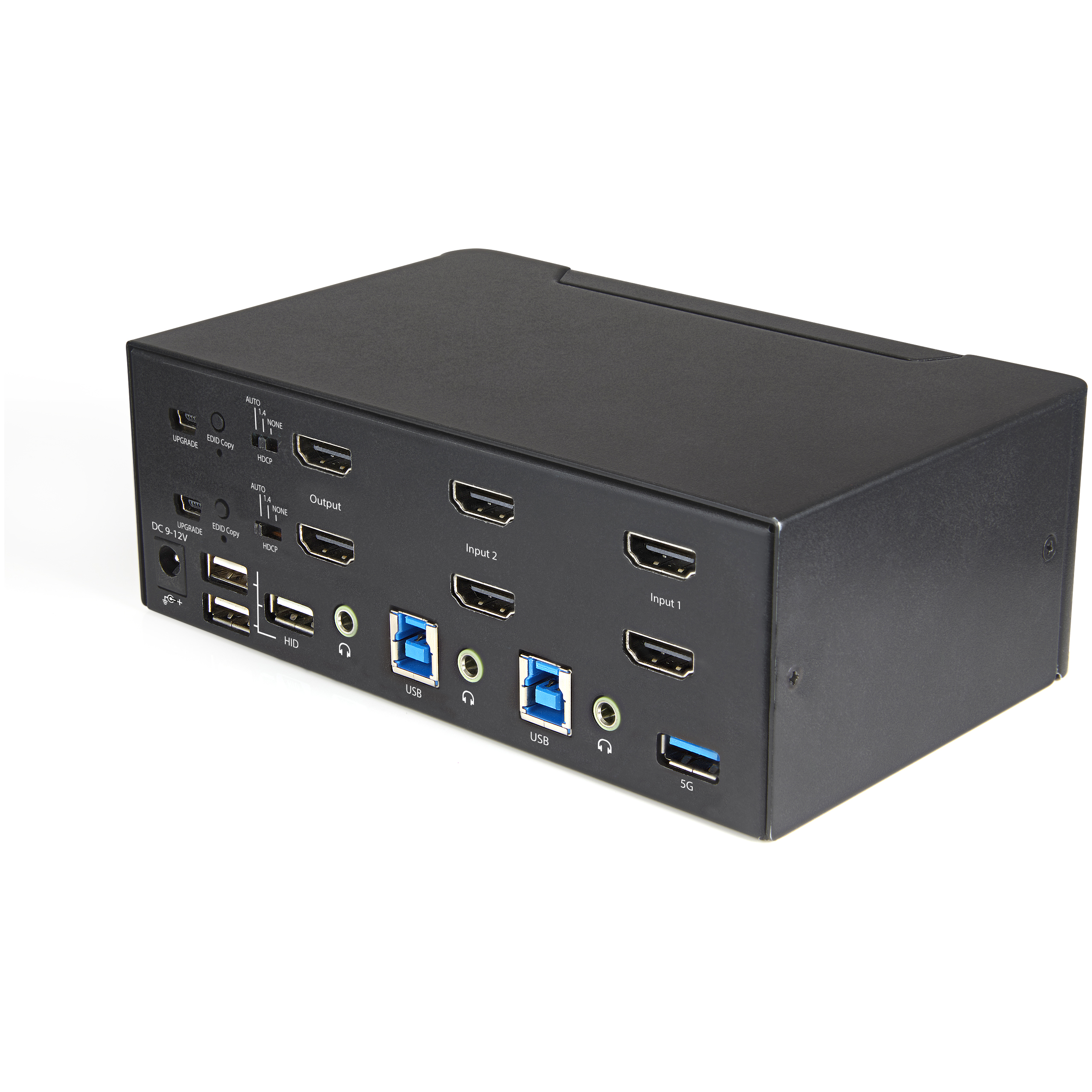 STARTECH.COM 2 Port Dual Monitor HDMI KVM Switch - 4K 60Hz Ultra HD HDR - Desktop 4K HDMI 2.0 KVM Switch