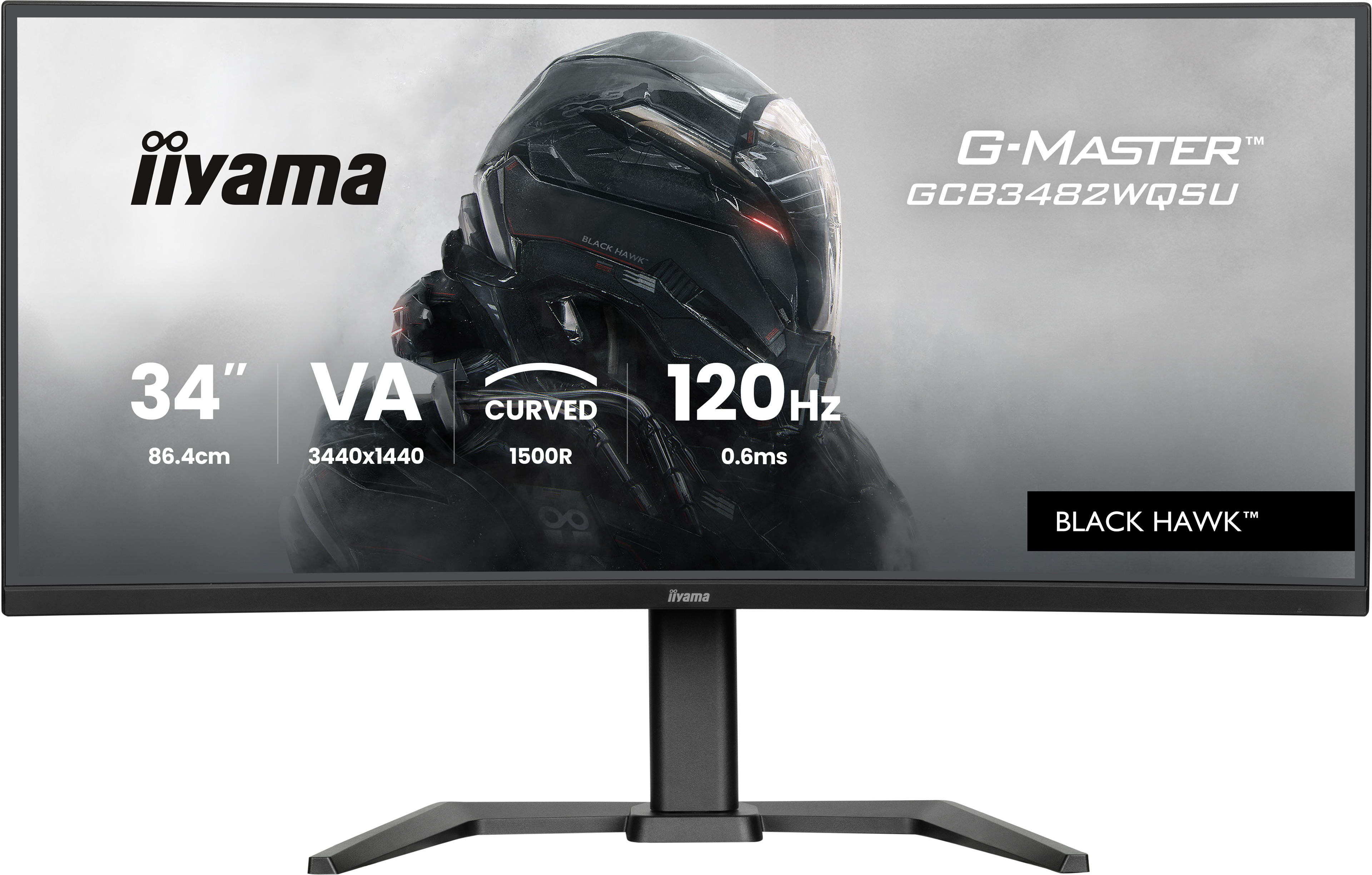 IIYAMA 86.4cm (34) GCB3482WQSU-B1 21:9 2xHDMi+DP+USB-C Curv