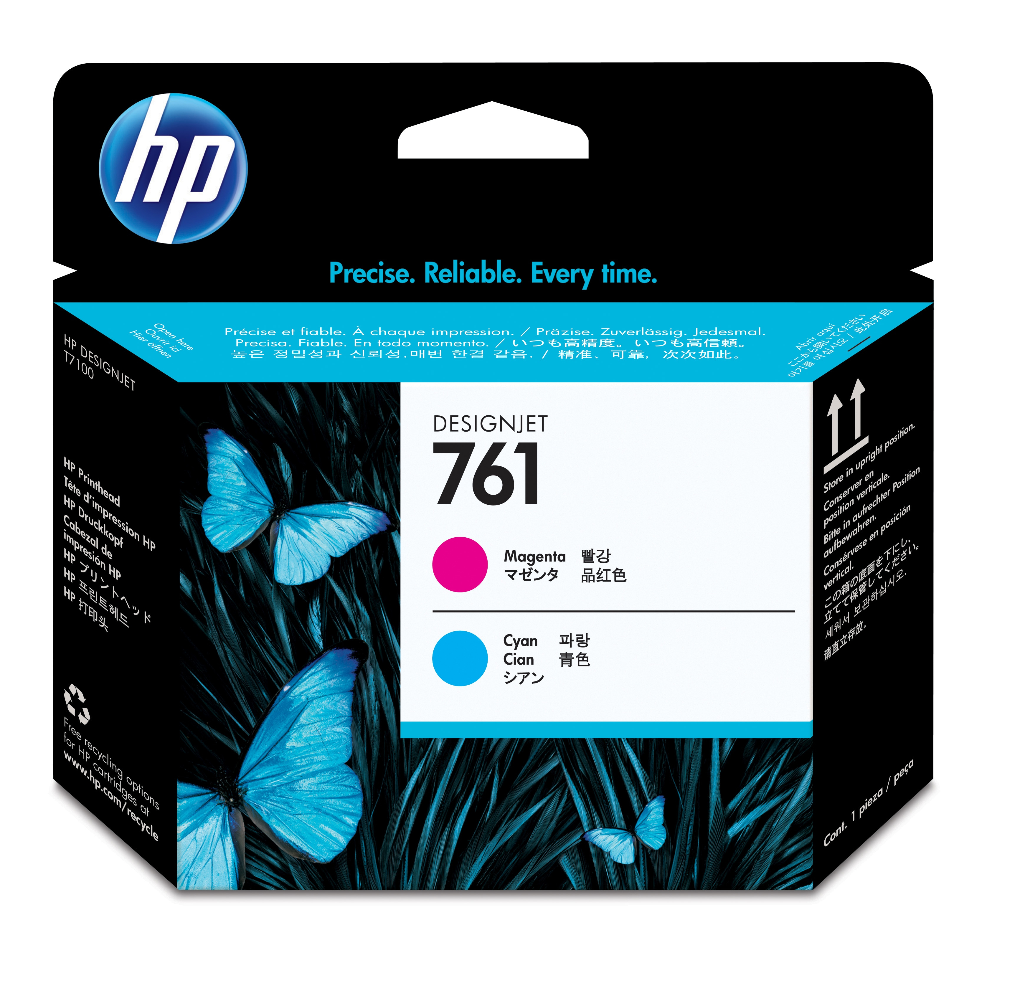HP 761(CH646A) magenta, cyan Druckkopf