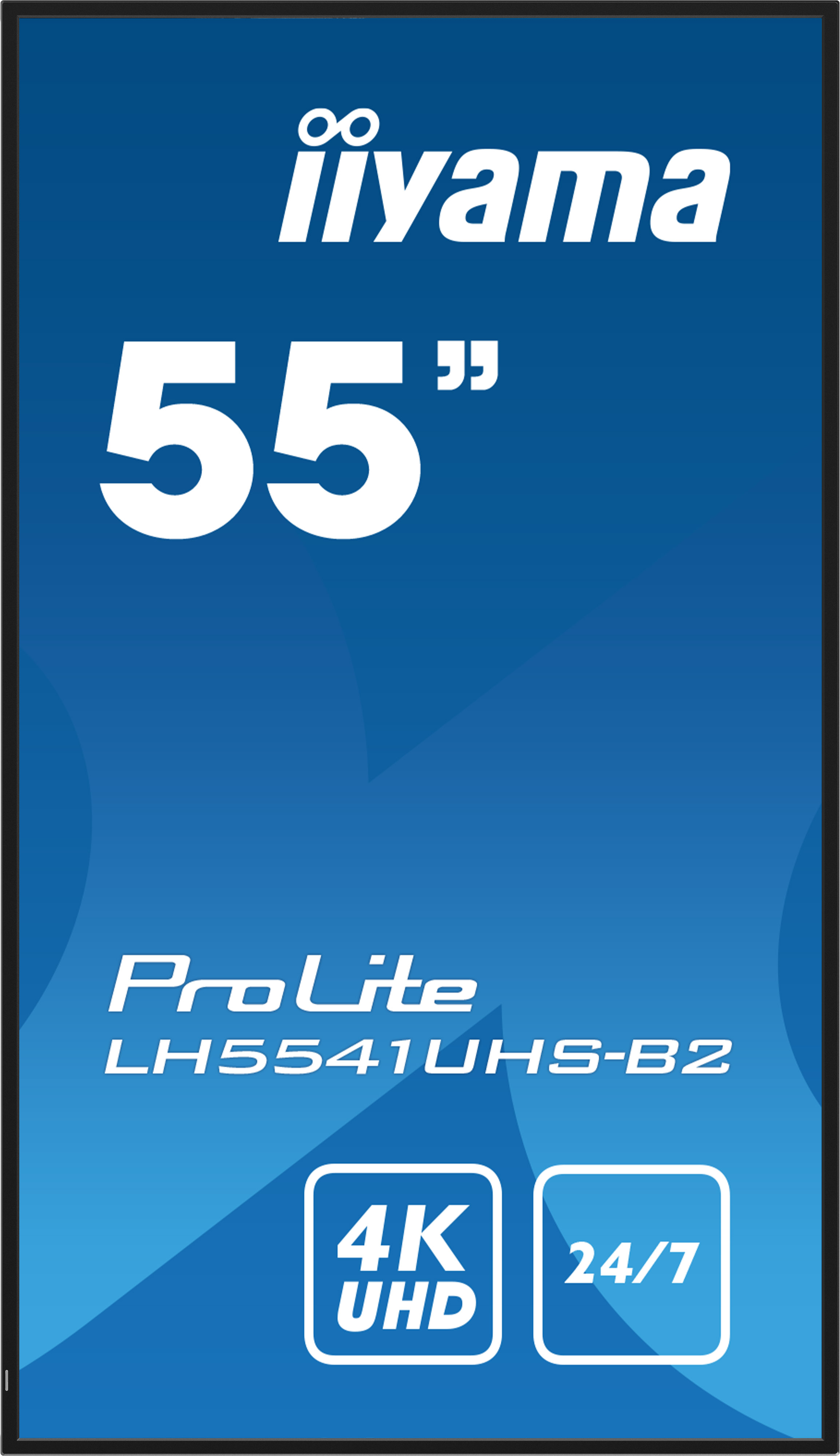 55IN 3840X2160 4K UHD IPS 1 HAZ VGA HDMI 500CD/QM MEDIA PLAY USB