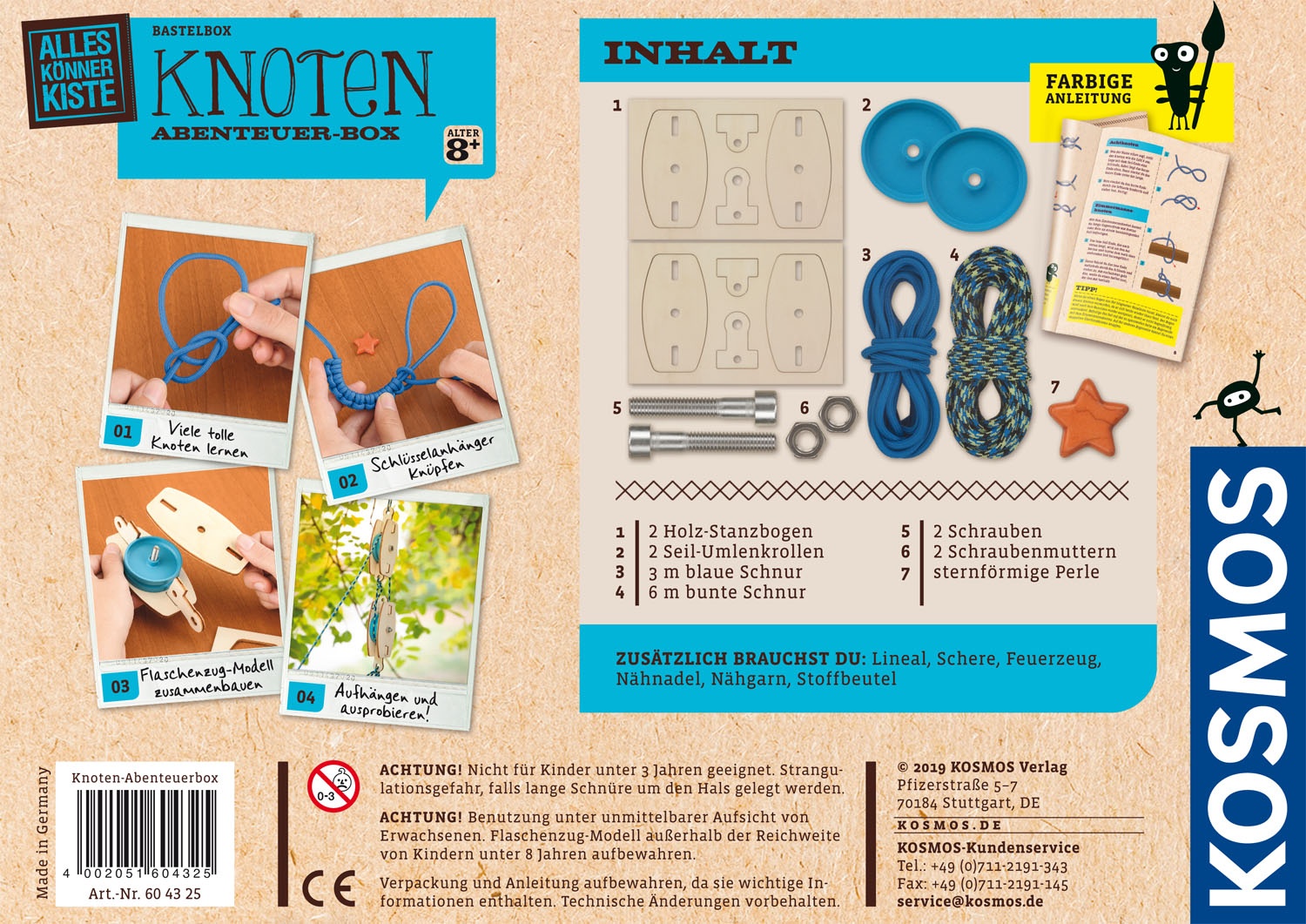 Bastelbox Knoten Abenteuer-Box, Basteln