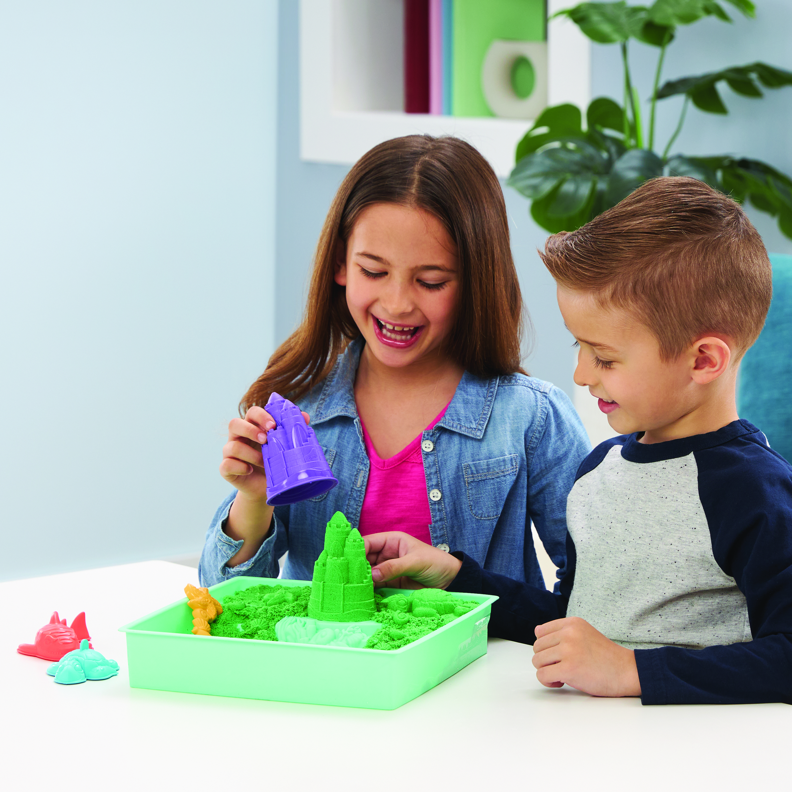 Kinetic Sand - Sandbox Set grün, Spielsand