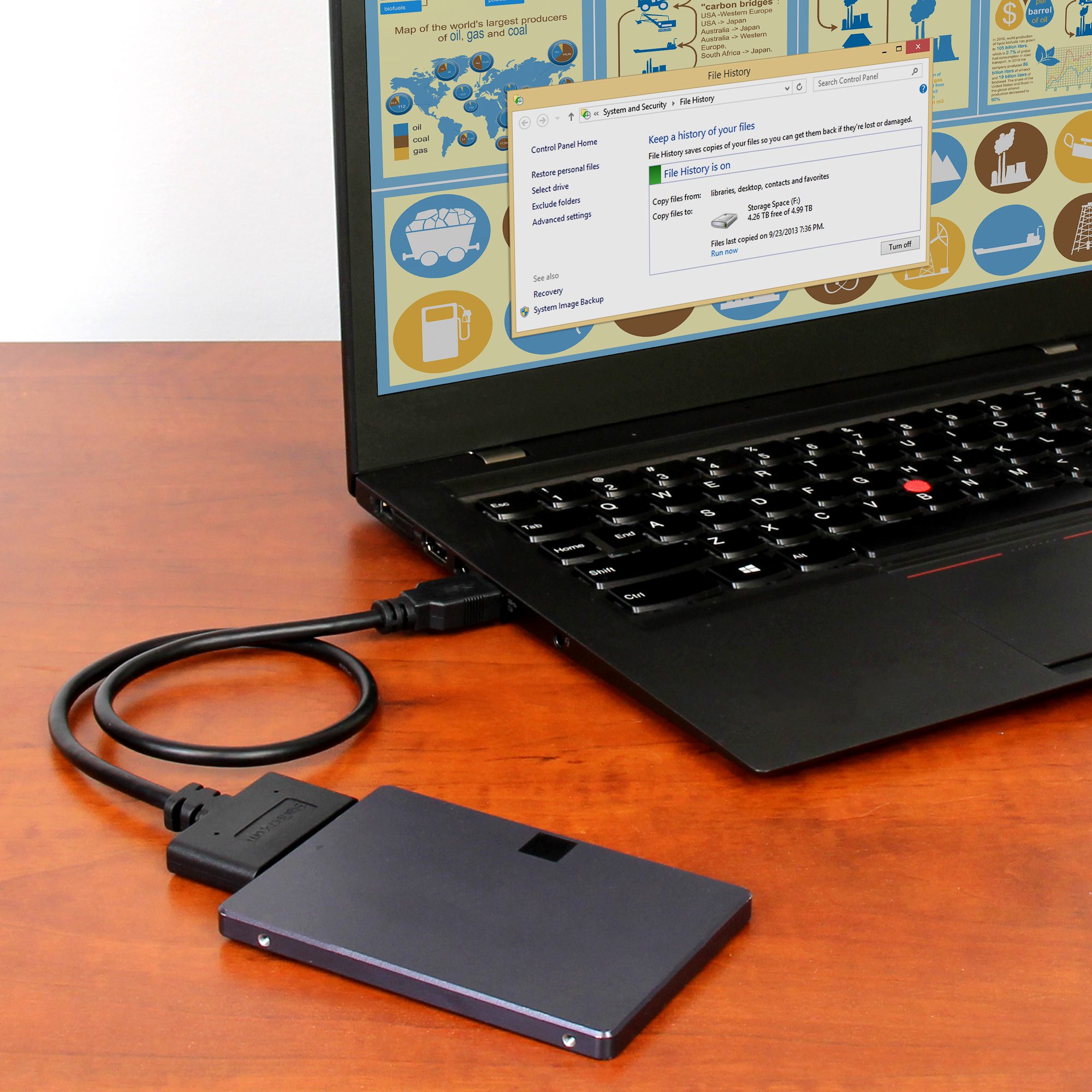 STARTECH.COM USB312SAT3CB USB 3.1 to 6.35cm/2.5in SATA Adapter with Integrated Cable