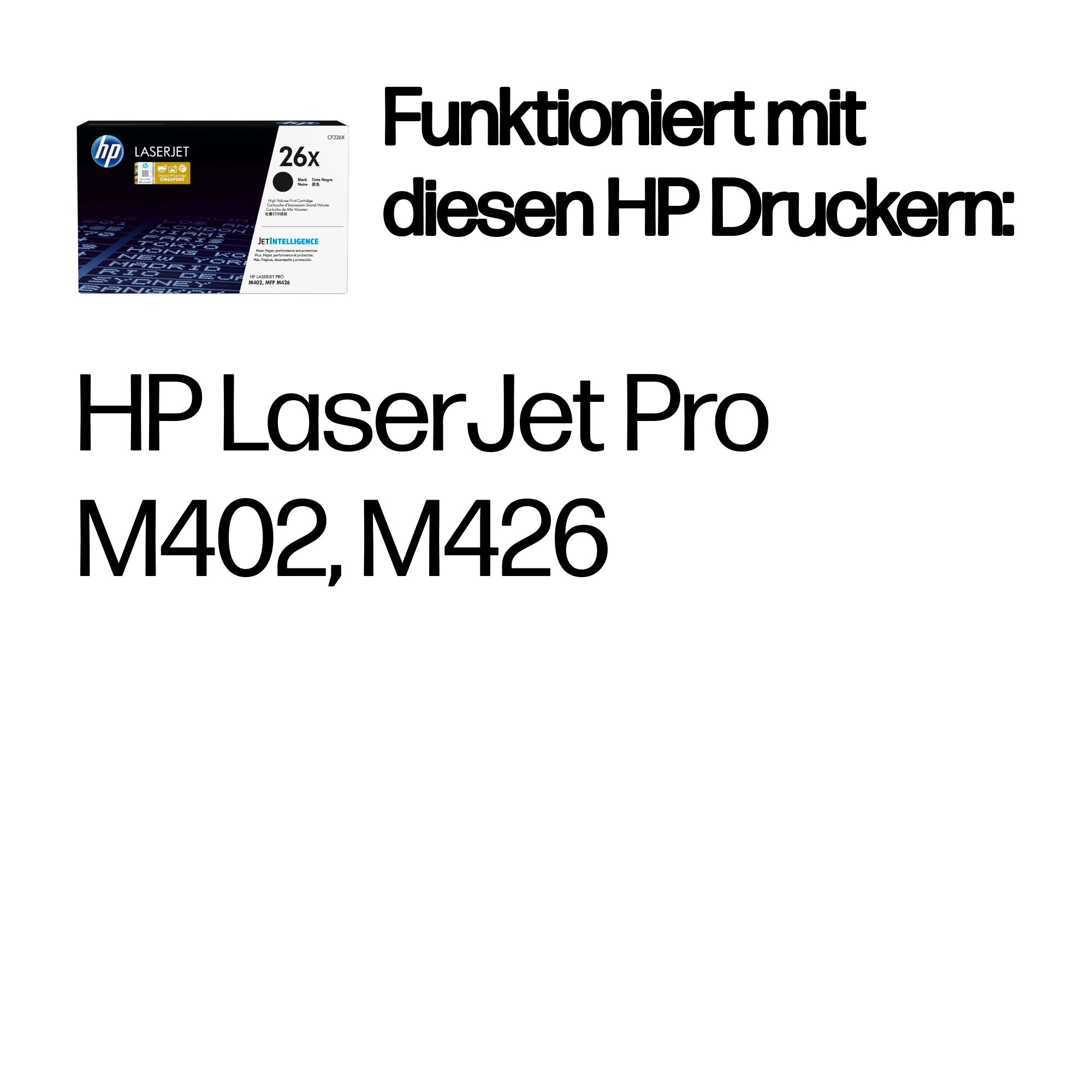 HP 26X Schwarz LaserJet Tonerpatrone