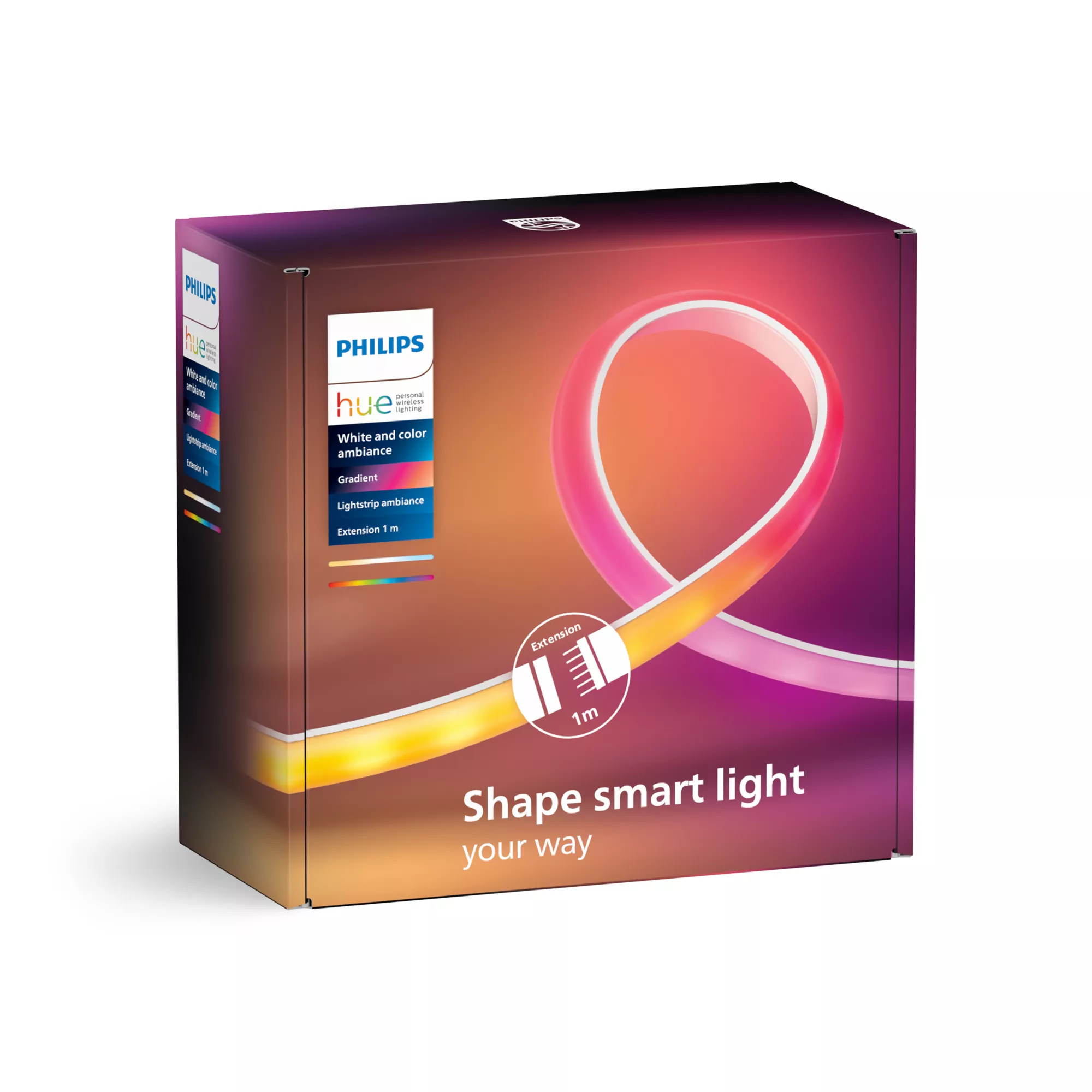White & Color Ambiance Gradient Lightstrip Verlängerung, LED-Streifen