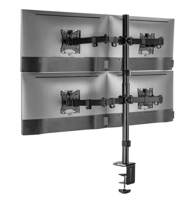 Equip Tischhalterung 17-32/4TFT 360° H.verst. 9Kg schwarz lite Retail