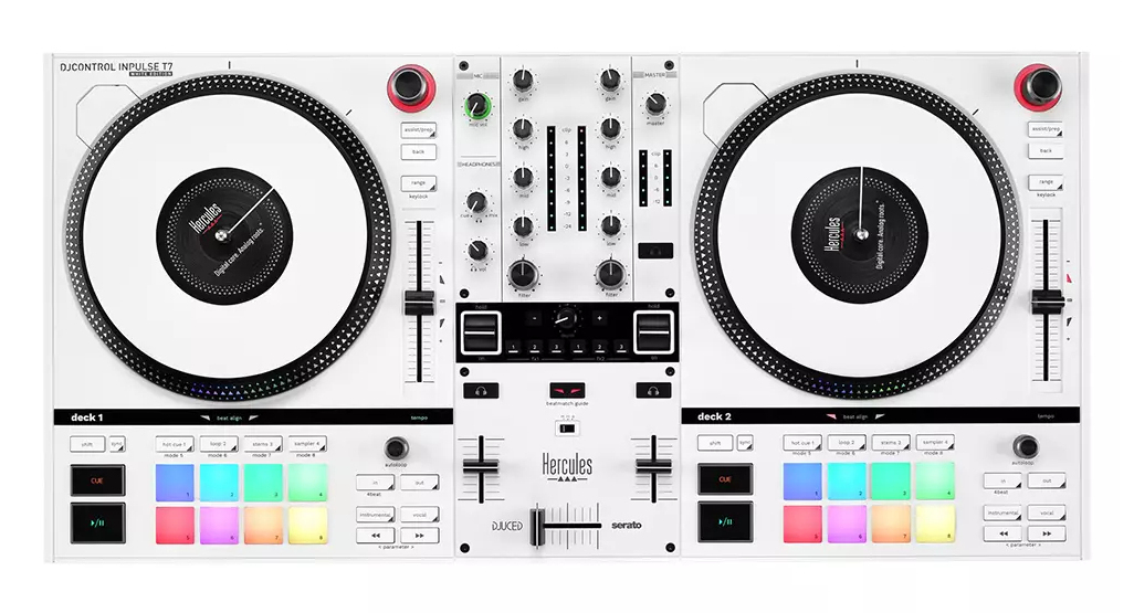 Mixersteuerung Hercules DJ Control Inpulse T7 White Edition retail