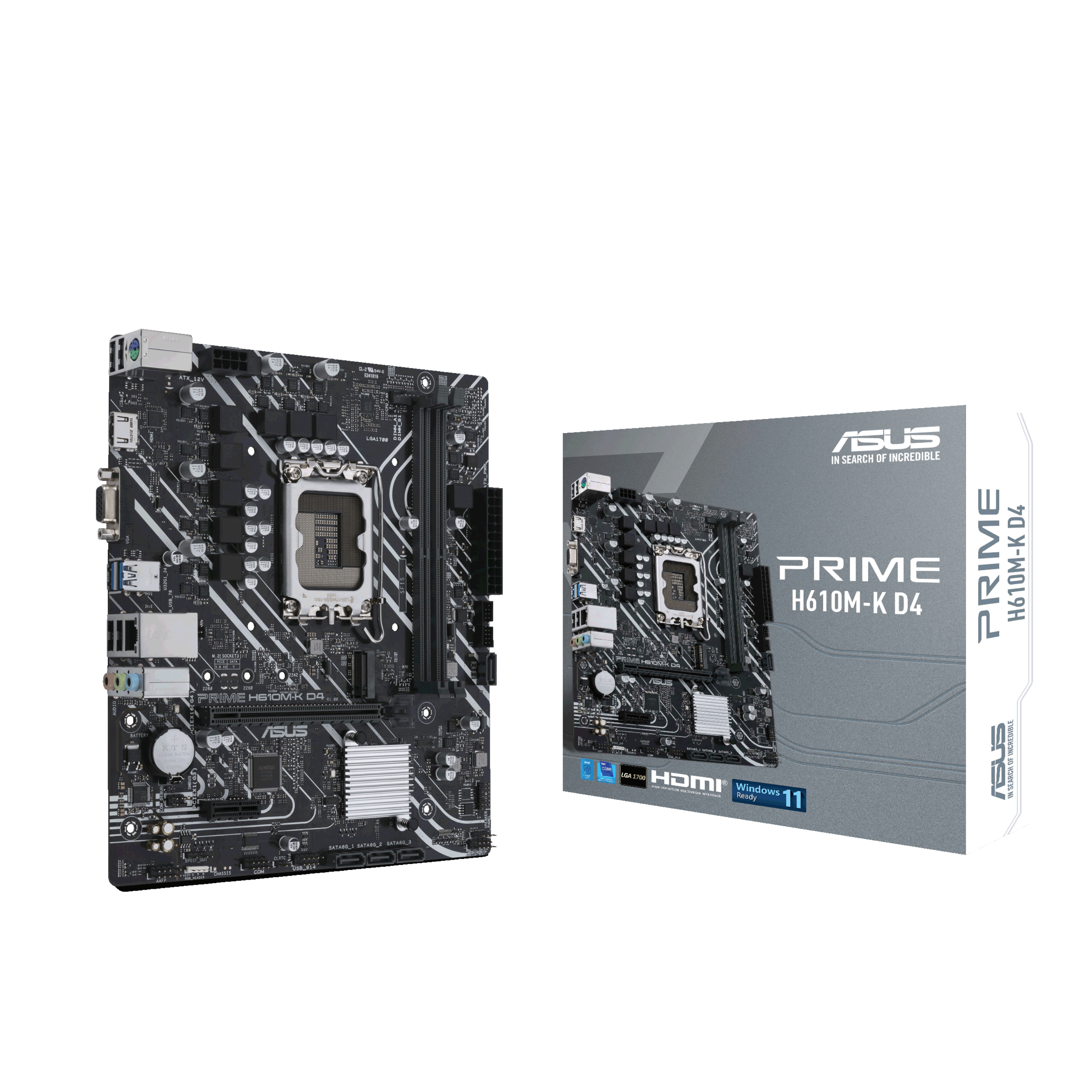 ASUS PRIME H610M-K D4 LGA1700 DDR4 mATX MB