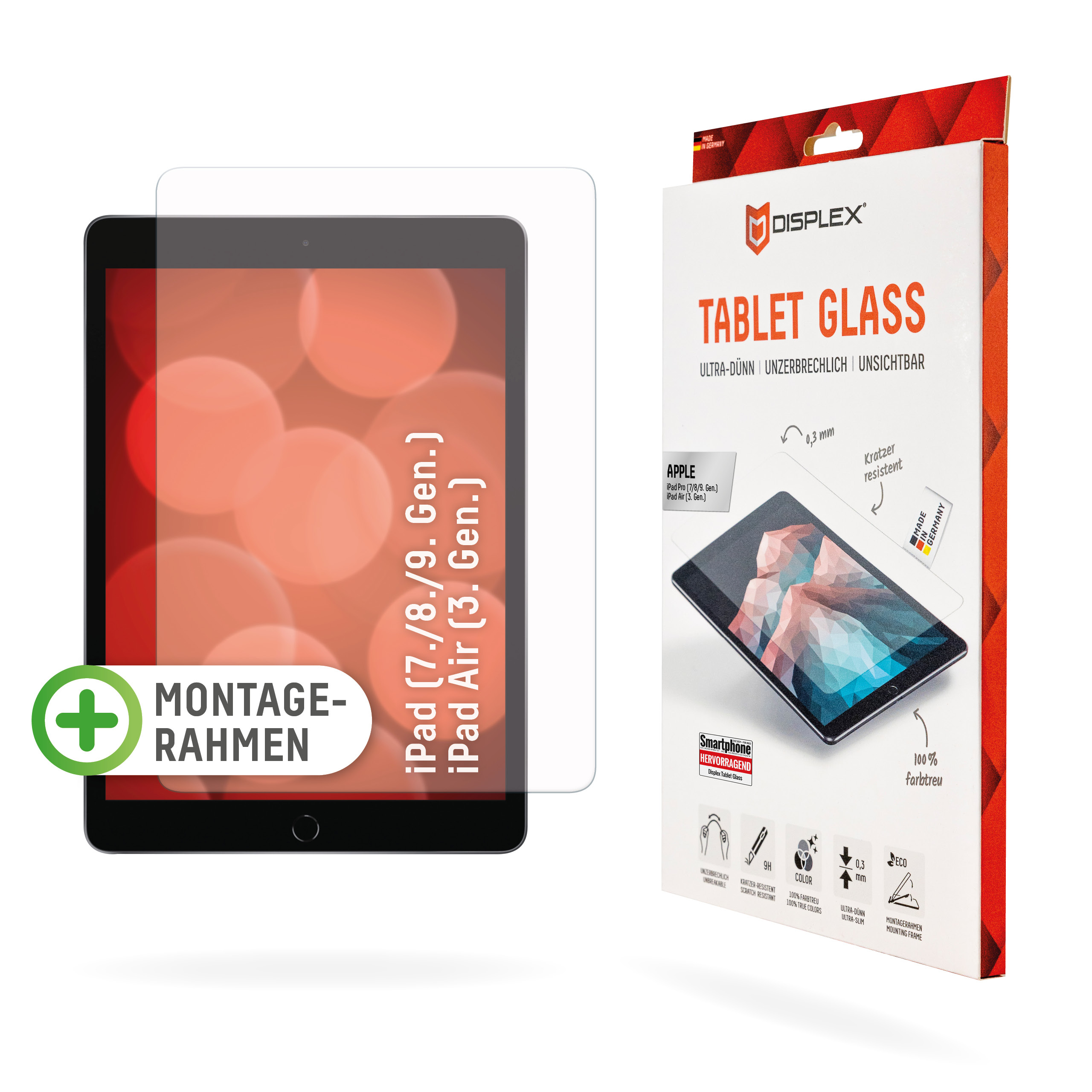 DISPLEX TABLET GLASS F/ APPLE IPAD (7./8./9. GEN.)/AI