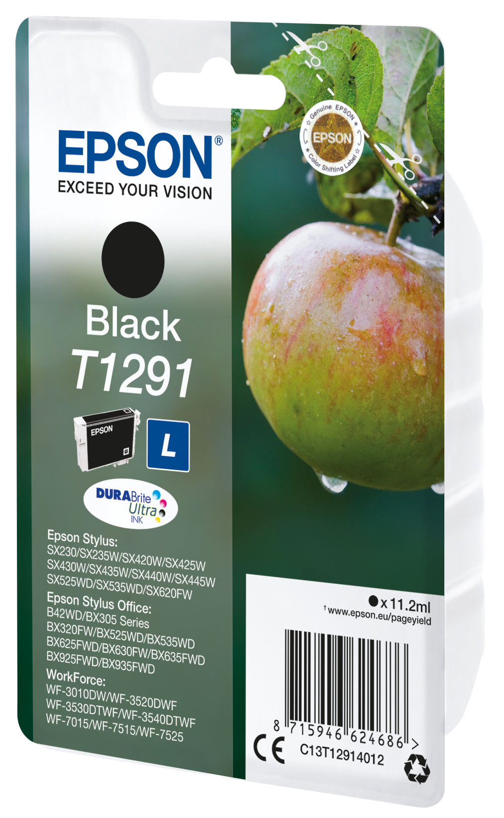 EPSON T1291L (Apfel) schwarz Druckerpatrone