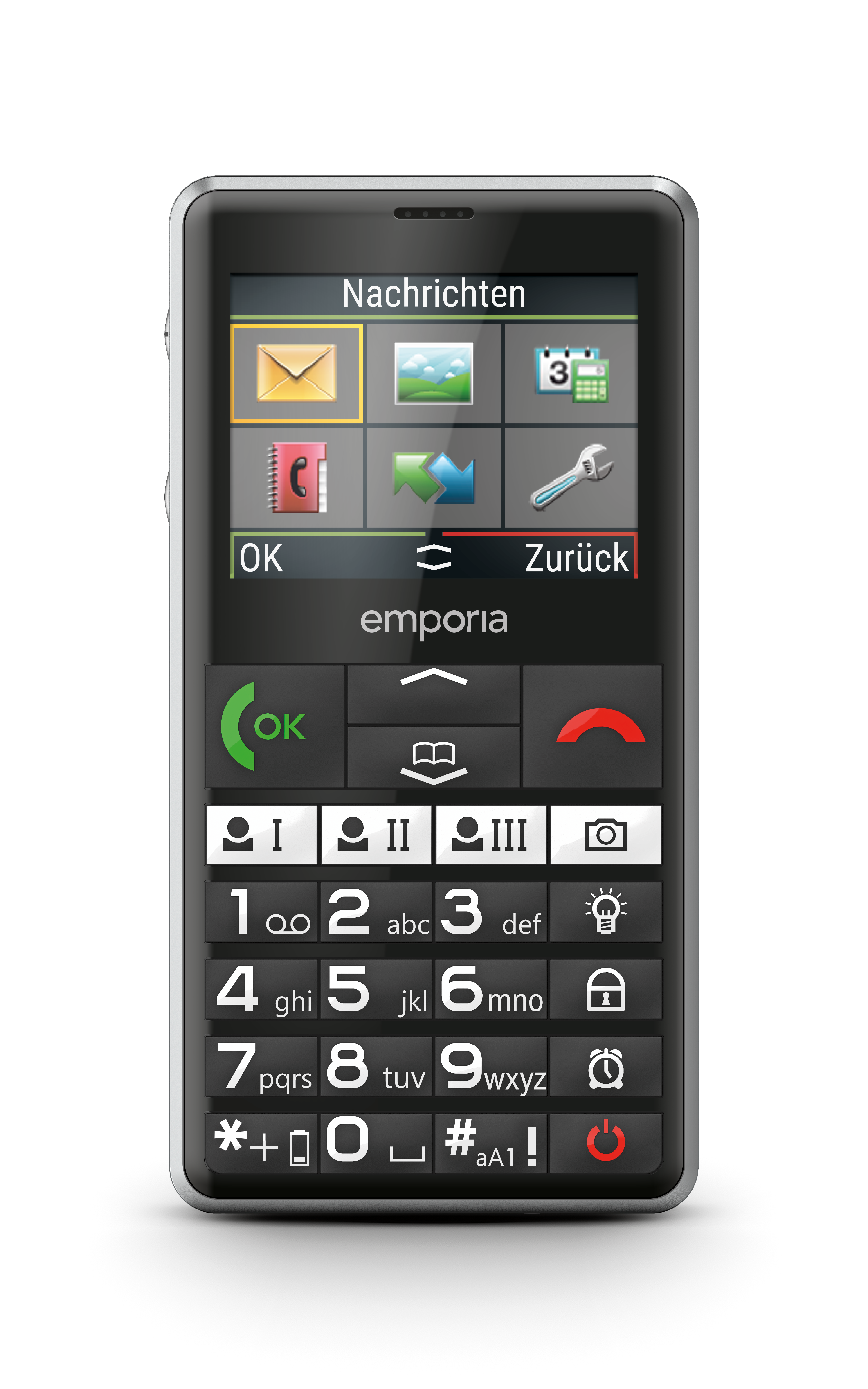 Emporia emporiaPURE (V76), LTE/4G, (V3) Großtastenhandy, black