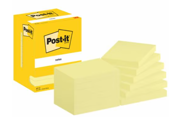 Post-it® Haftnotizen 657 gelb, 12 Blöcke
