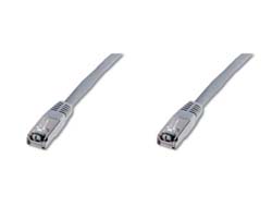 DIGITUS Patchkabel RJ45 SF/UTP Cat5e 10.00m grau Polybeutel
