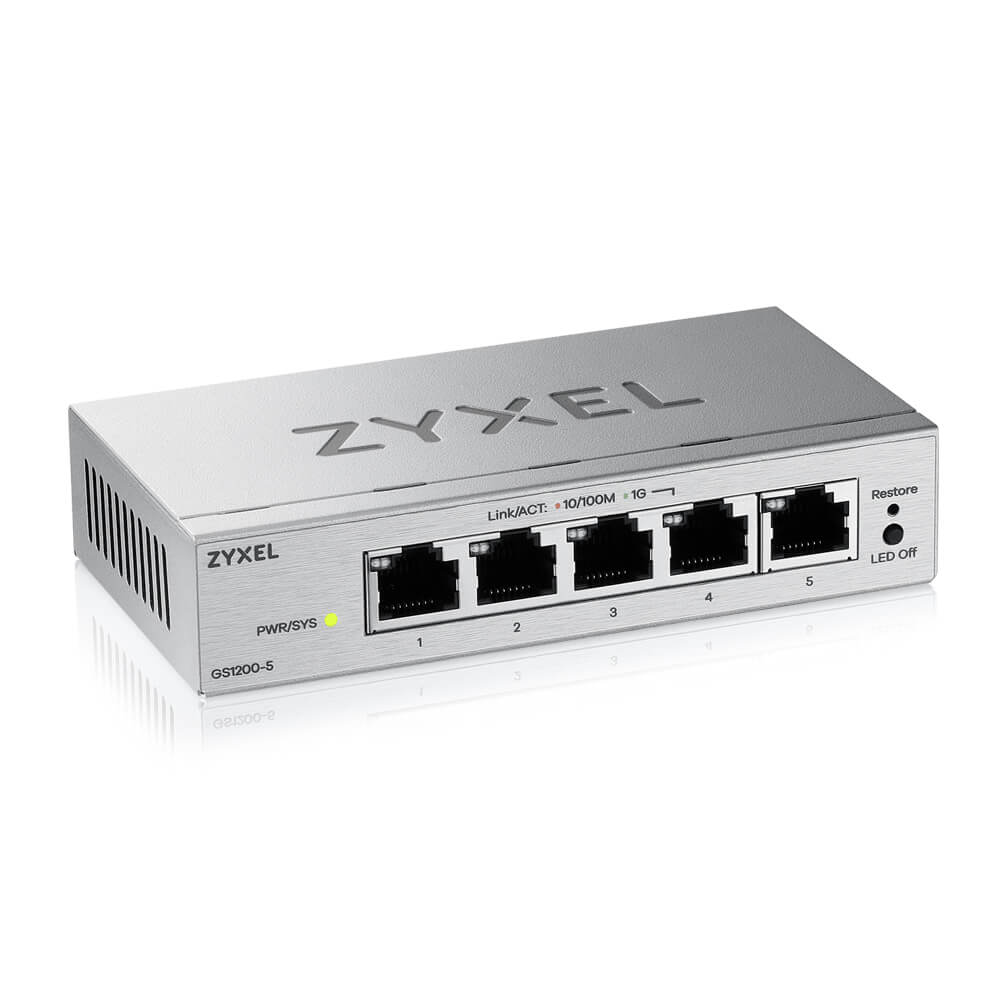 ZYXEL GS1200-5 V3 5-Port Gigabit web smart managed