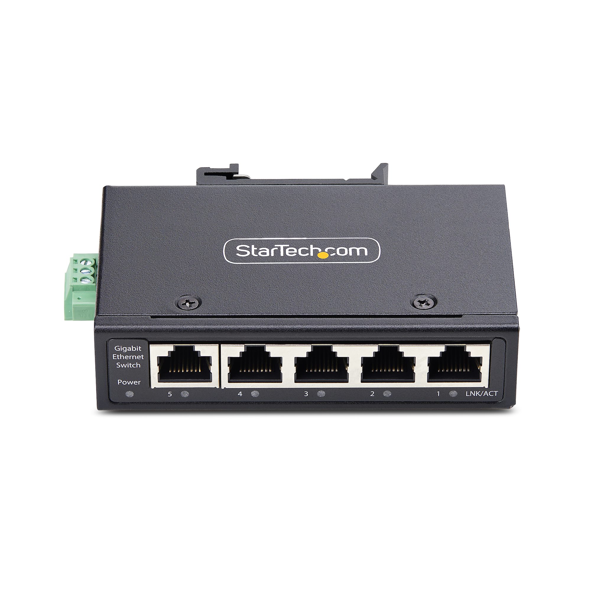STARTECH.COM 5-Port Mini Netzwerk Switch fur Hutschiene/Wandmontage Unmanaged Industrie Gigabit LAN Switch 1Gb IP30 9-60 VDC TAA