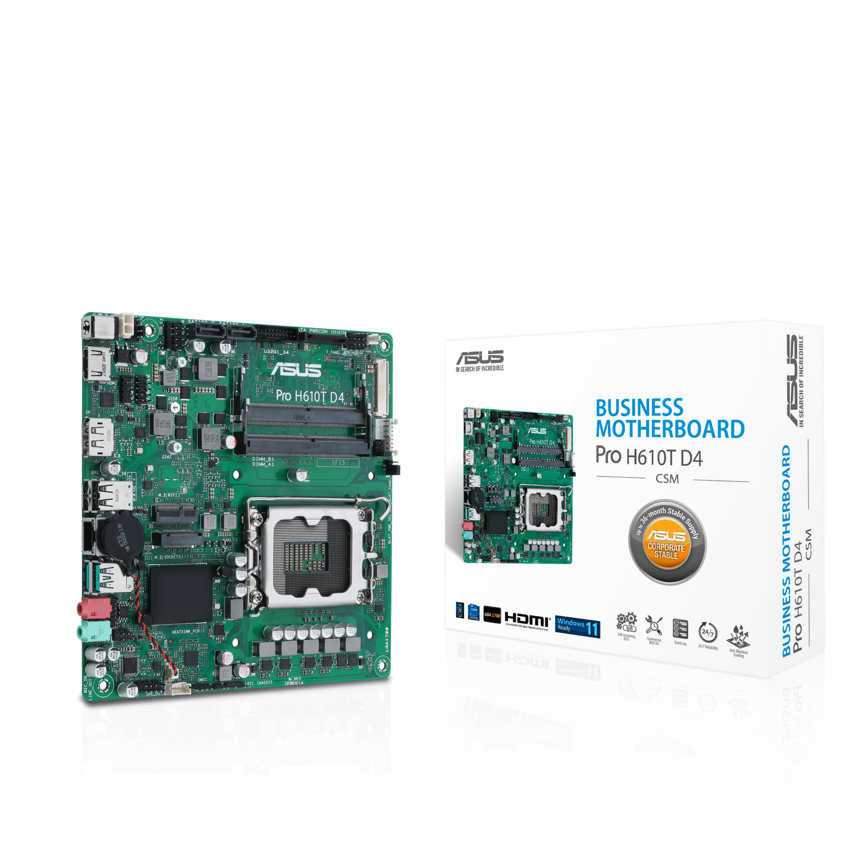 PRO H610T D4-CSM, Mainboard