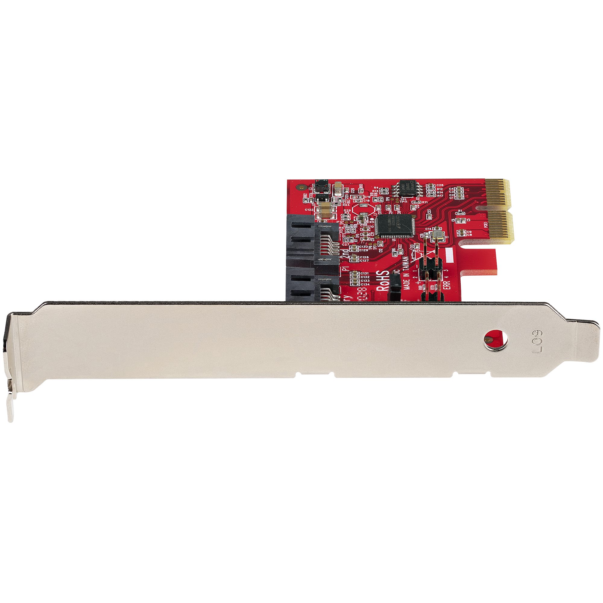 StarTech.com 2 Port PCIe SATA RAID Kontroller Rot ASM1062R
