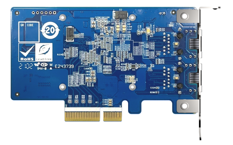QNAP QXG-10G2T-X710 Netzwerkadapter-PCIe 10 GBE RJ45 x2
