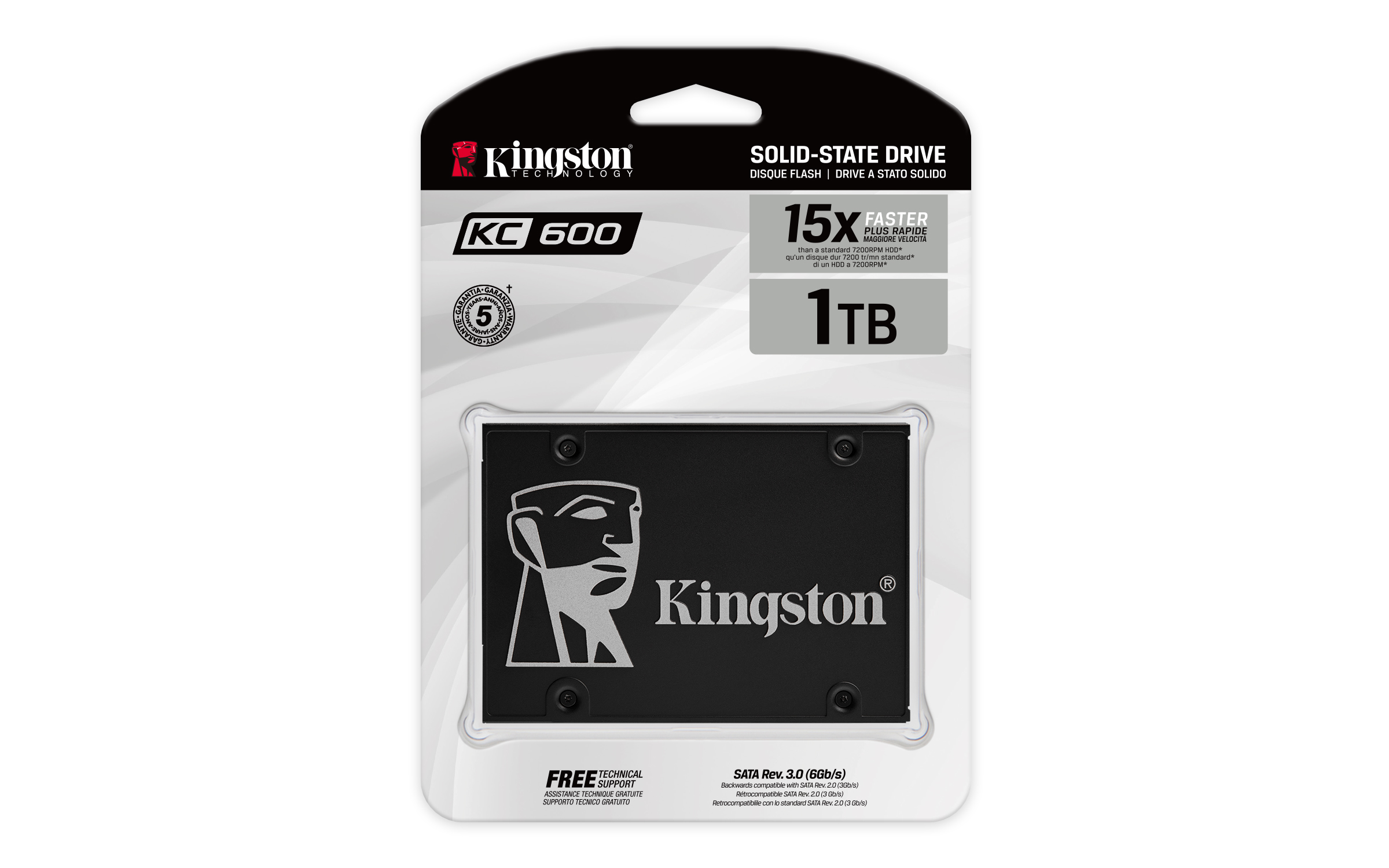 KINGSTON 1024GB SSD KC600 SATA3 6,35cm 2,5Zoll