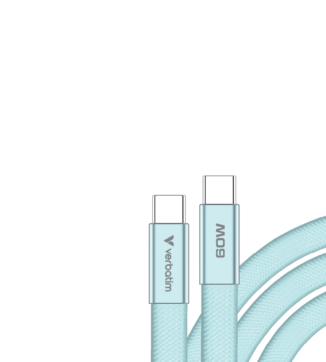 Verbatim Sync & Charge USB-C to USB-C 60W 120cm blue