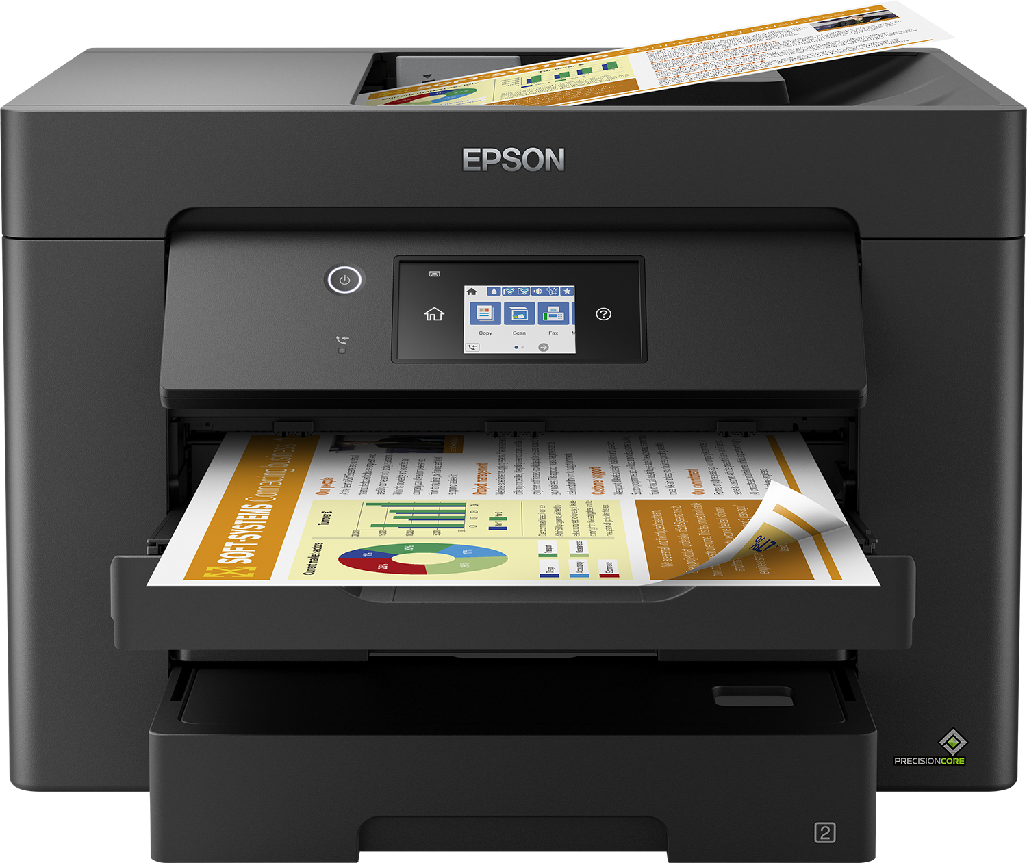 EPSON WorkForce WF-7830DTWF 4 in 1 Tintenstrahl-Multifunktionsdrucker schwarz