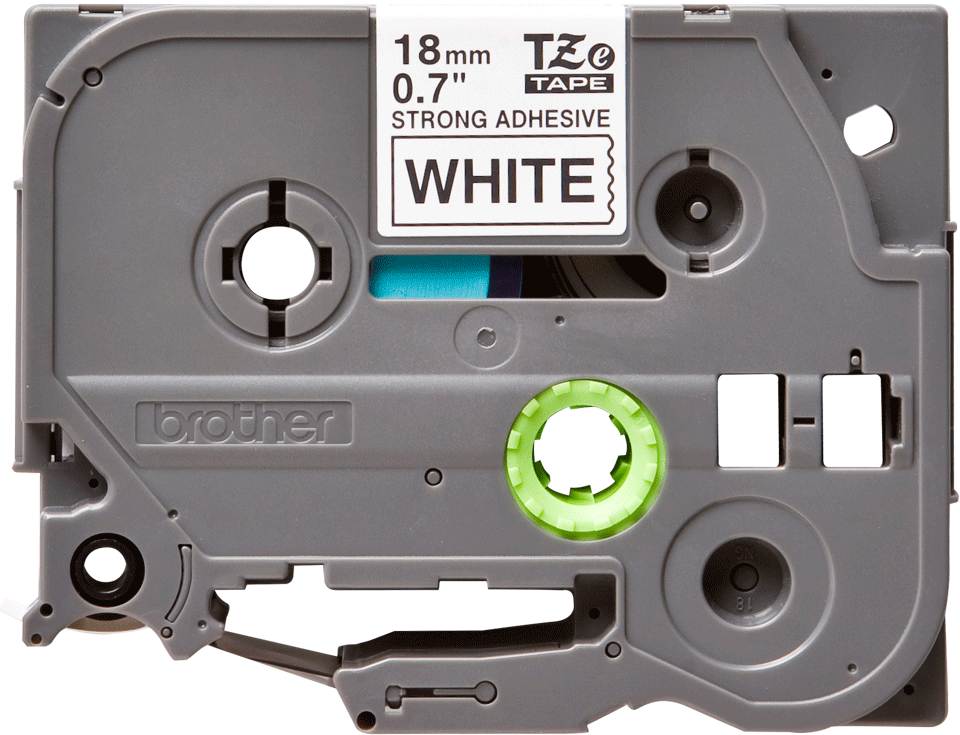 TZE-S241 LAMINATED TAPE M 8M 8M BLACK ON WHITE EXTRA-STRONG