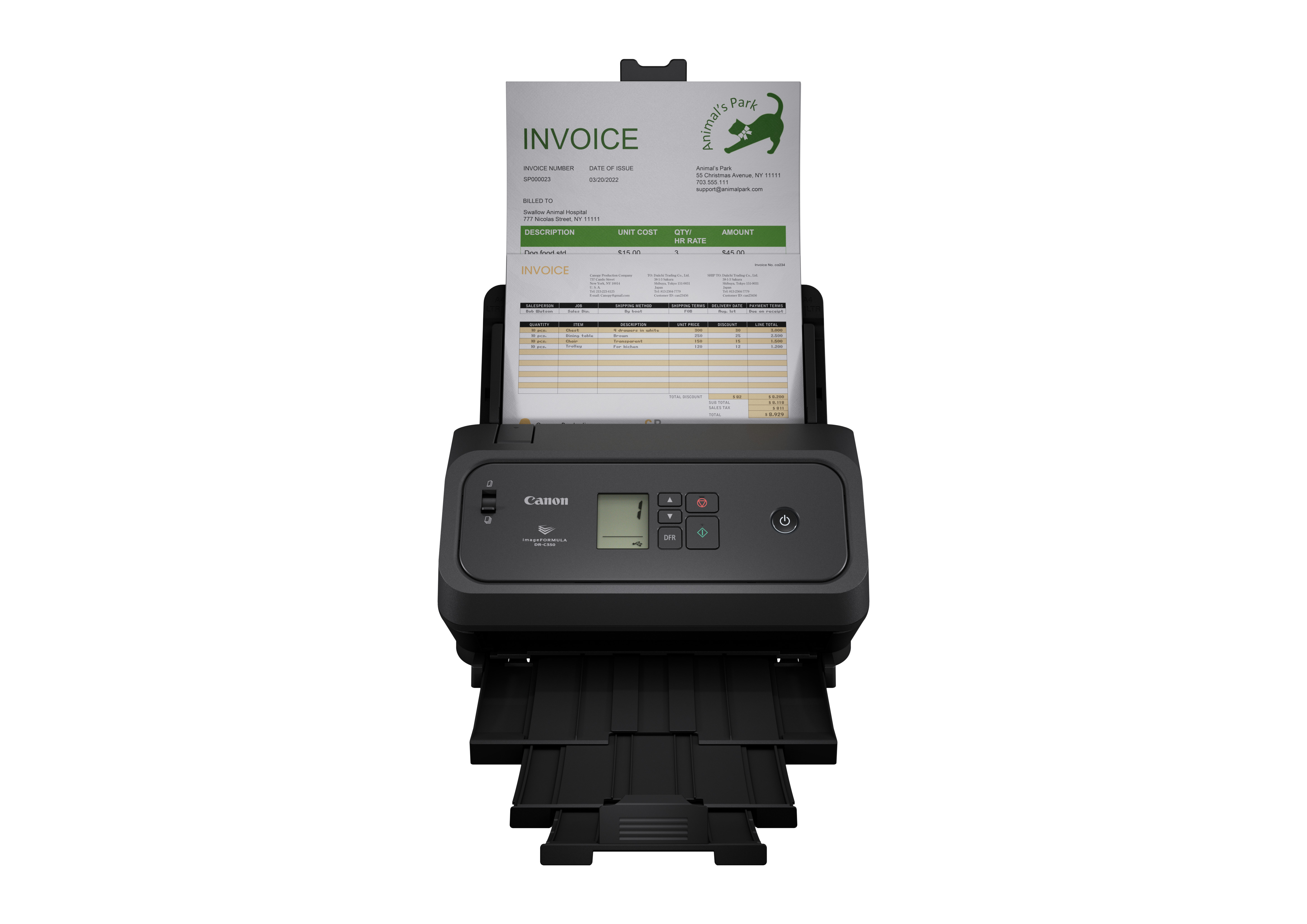 CANON DR-C350 A4 Document Scanner Duplex 50ppm 100 sheet ADF USB