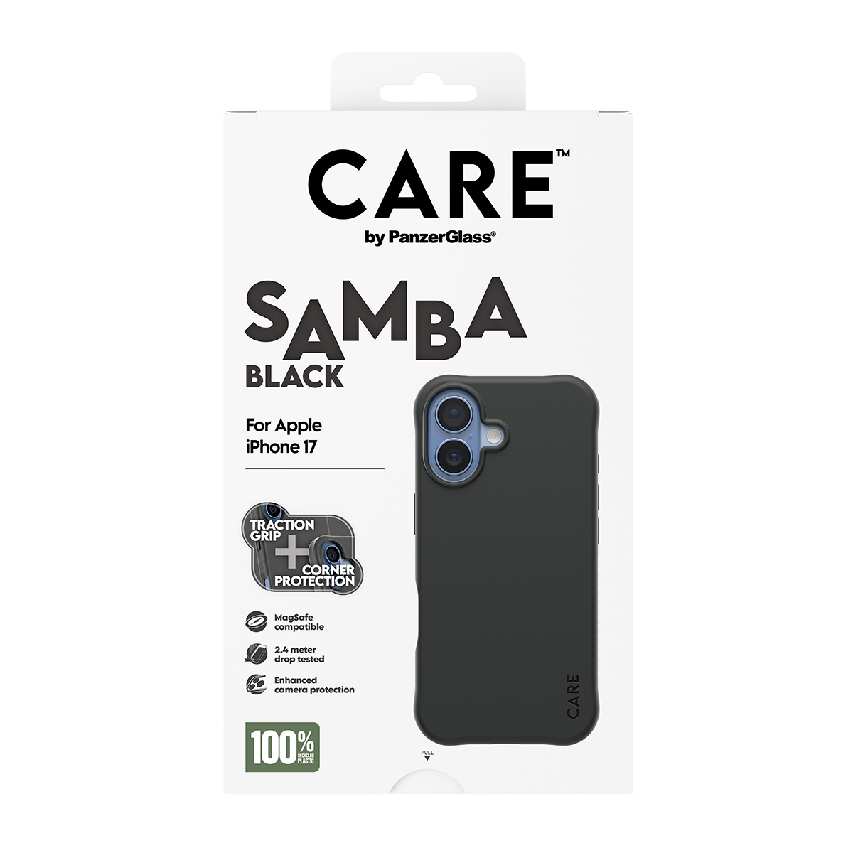 CARE BY FASHIONABLE CASE SAMB BLACK W. MAGSAFE IPHONE 17