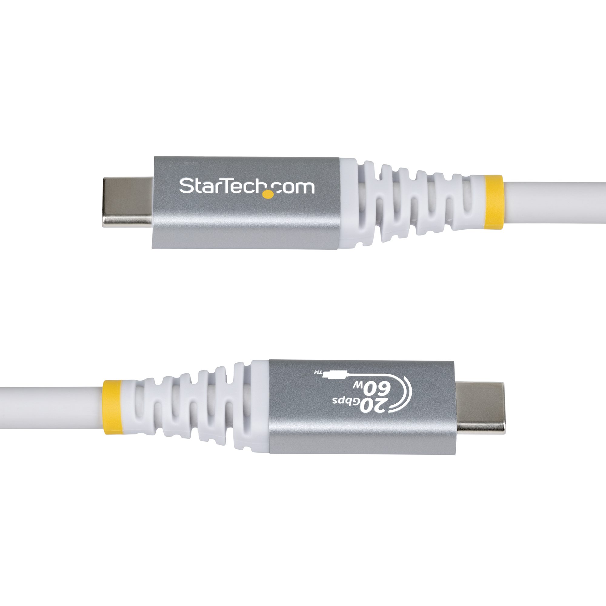 STARTECH.COM 3m USB4 Kabel 20Gbps USB-IF-zertifiziertes USB-C Kabel 60W 4K 120Hz DP2.1monitorkabel TPE-Mantel Weiss