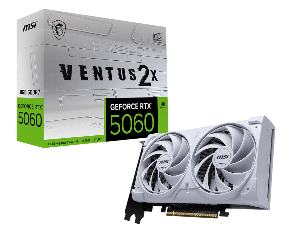 MSI RTX5060 VENTUS 2X OC White 8GB GDDR7 HDMI 3xDP