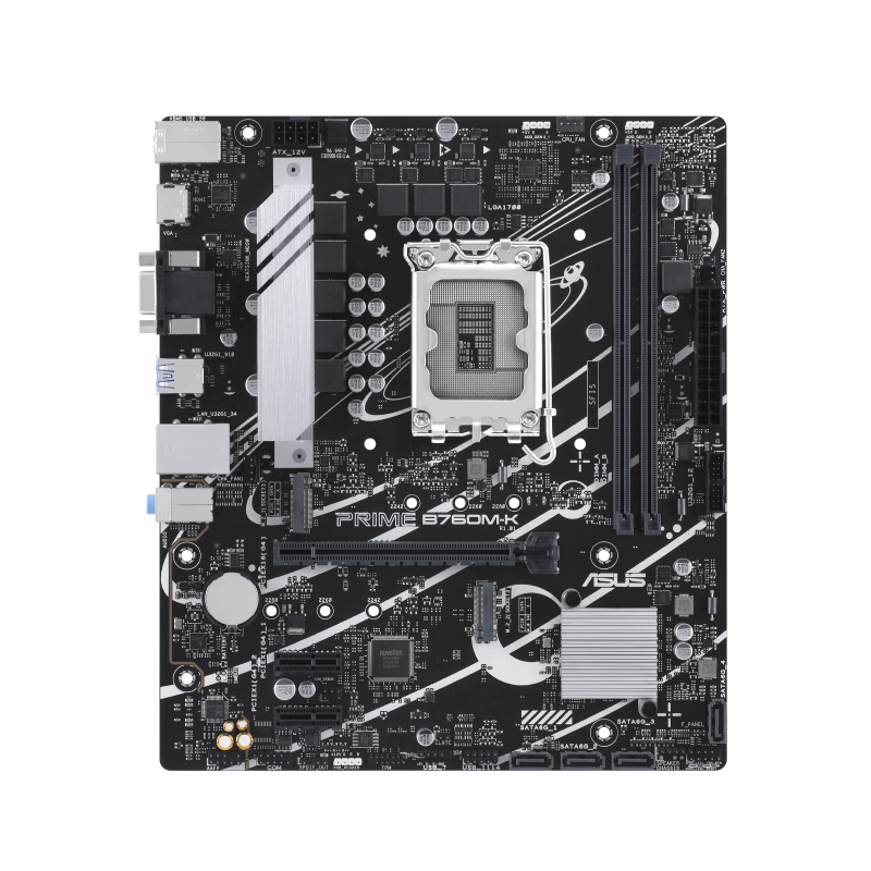 ASUS PRIME B760M-K LGA 1700 2xDDR5 microATX 4xSATA MB 1xHDMI 2.1 1xD-Sub 2xM.2