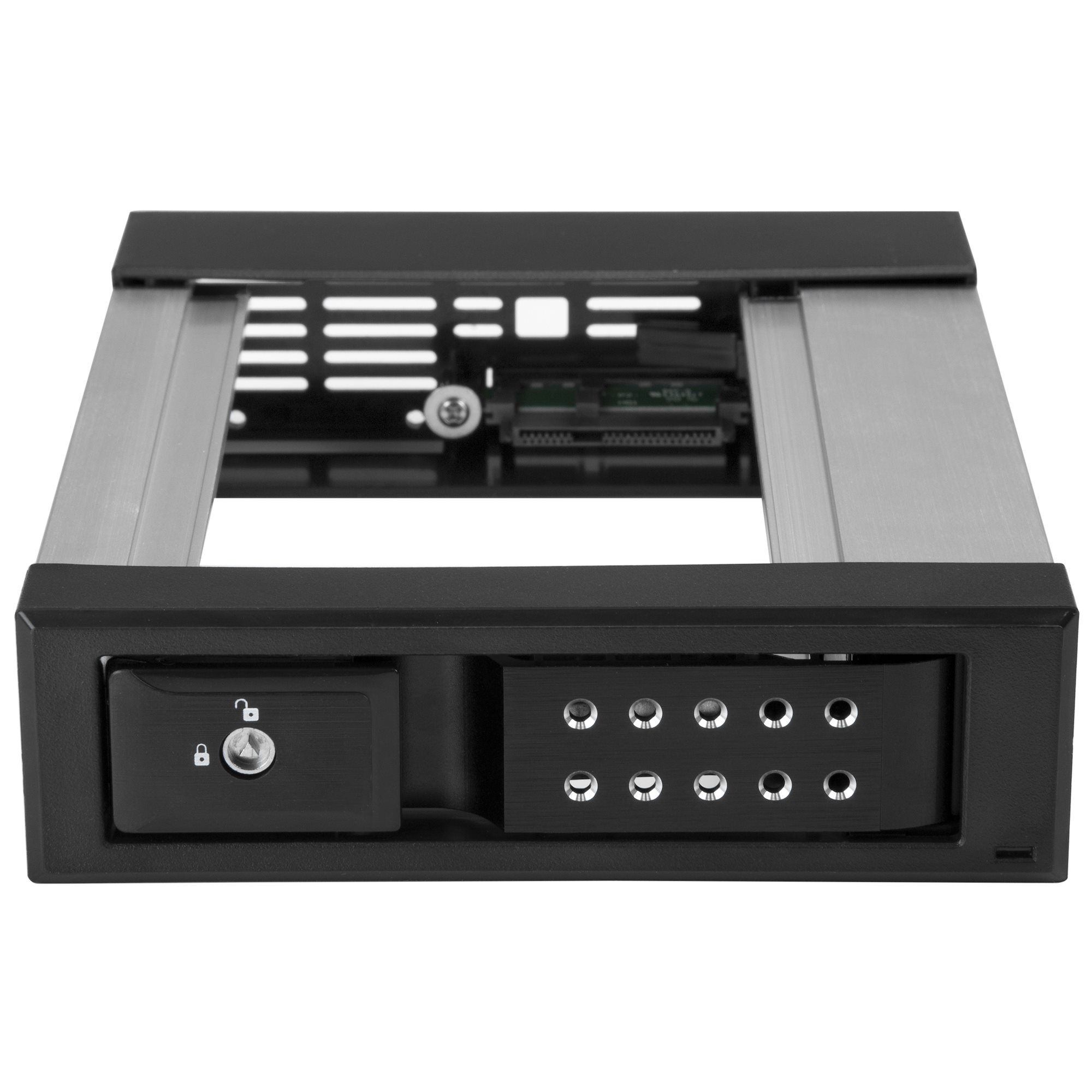 STARTECH.COM 13,34cm/5,25Zoll auf 8,89cm/3,25Zoll Festplatten Wechselrahmen 3,5Zoll SATA/SAS Laufwerke-Trägerlos-SAS/SATA Backplane
