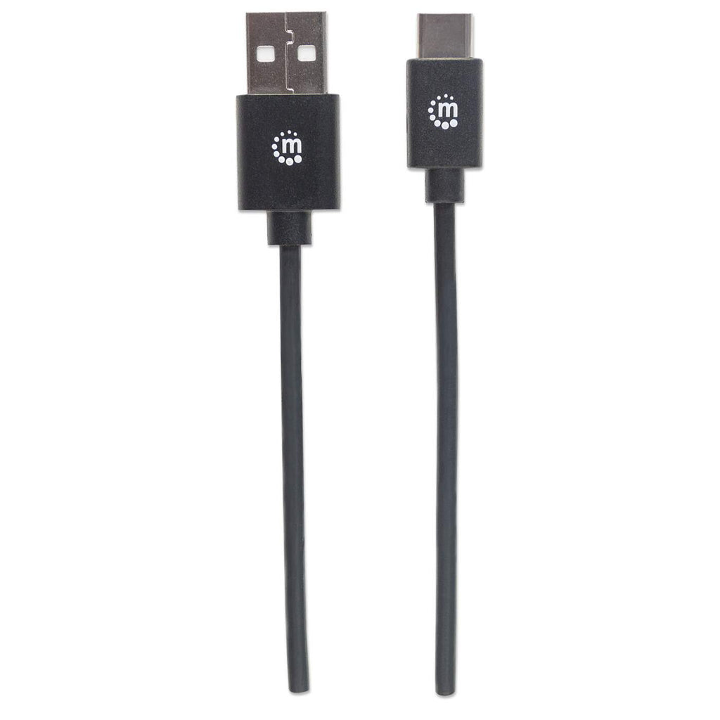 MANHATTAN USB Kabel 2.0 C -> A St/St 1.00m schwarz
