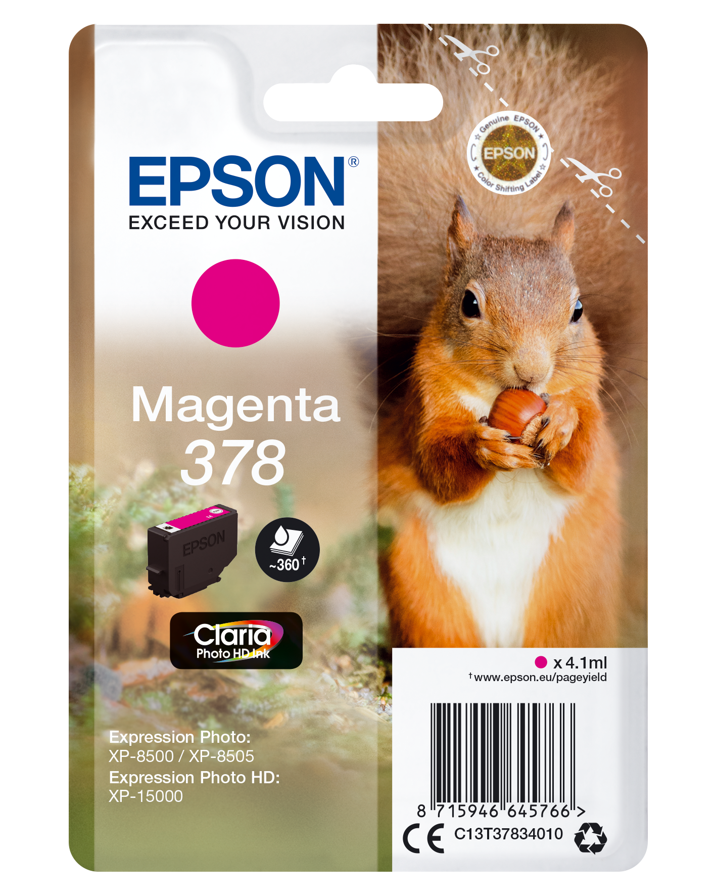 EPSON 378/T37834 (Eichhörnchen) magenta Druckerpatrone